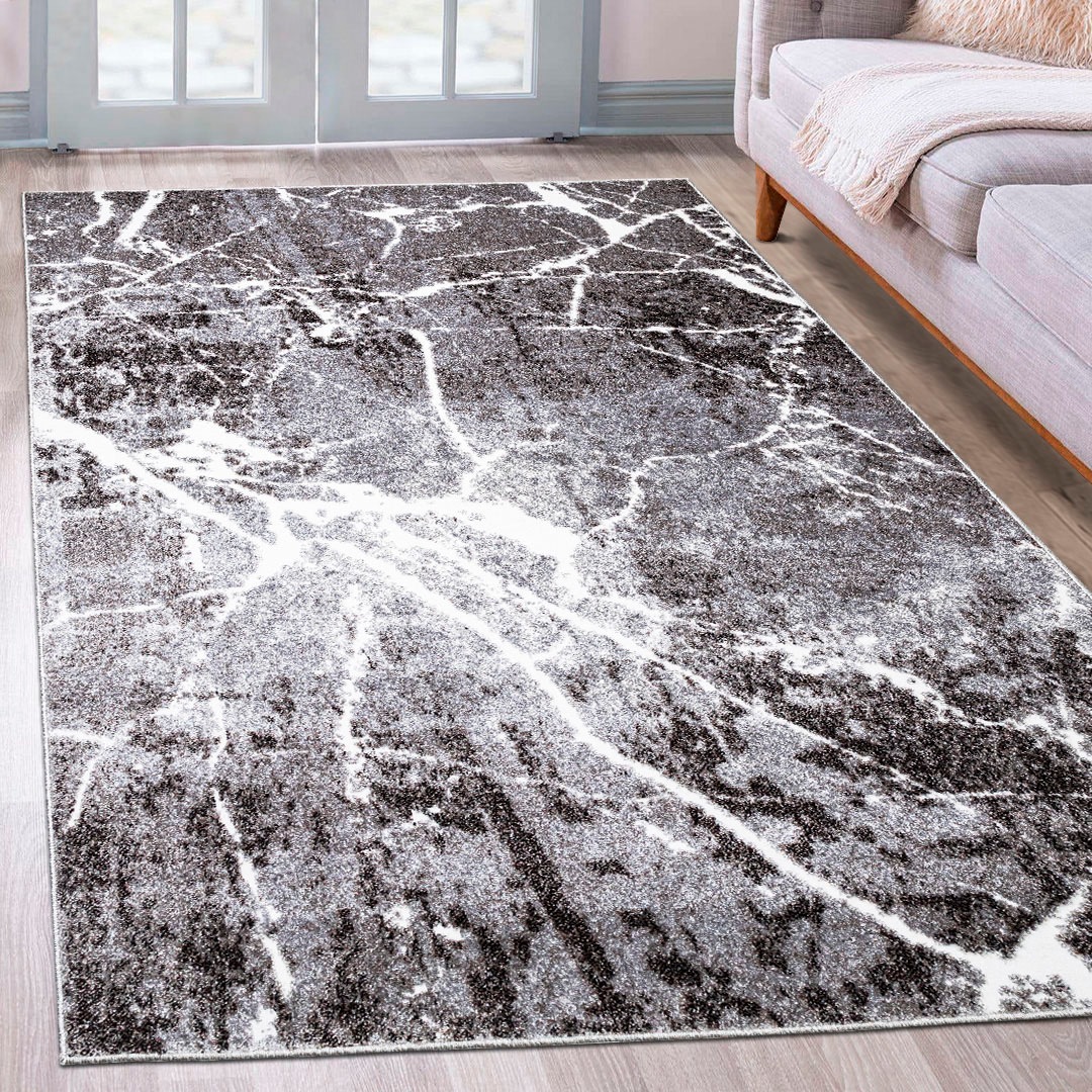 Image of GOODproduct Teppich "Manrik" rechteckig 9 mm Höhe mit besonders weichem Flor, Kurzflor, modernes Marmor-Design