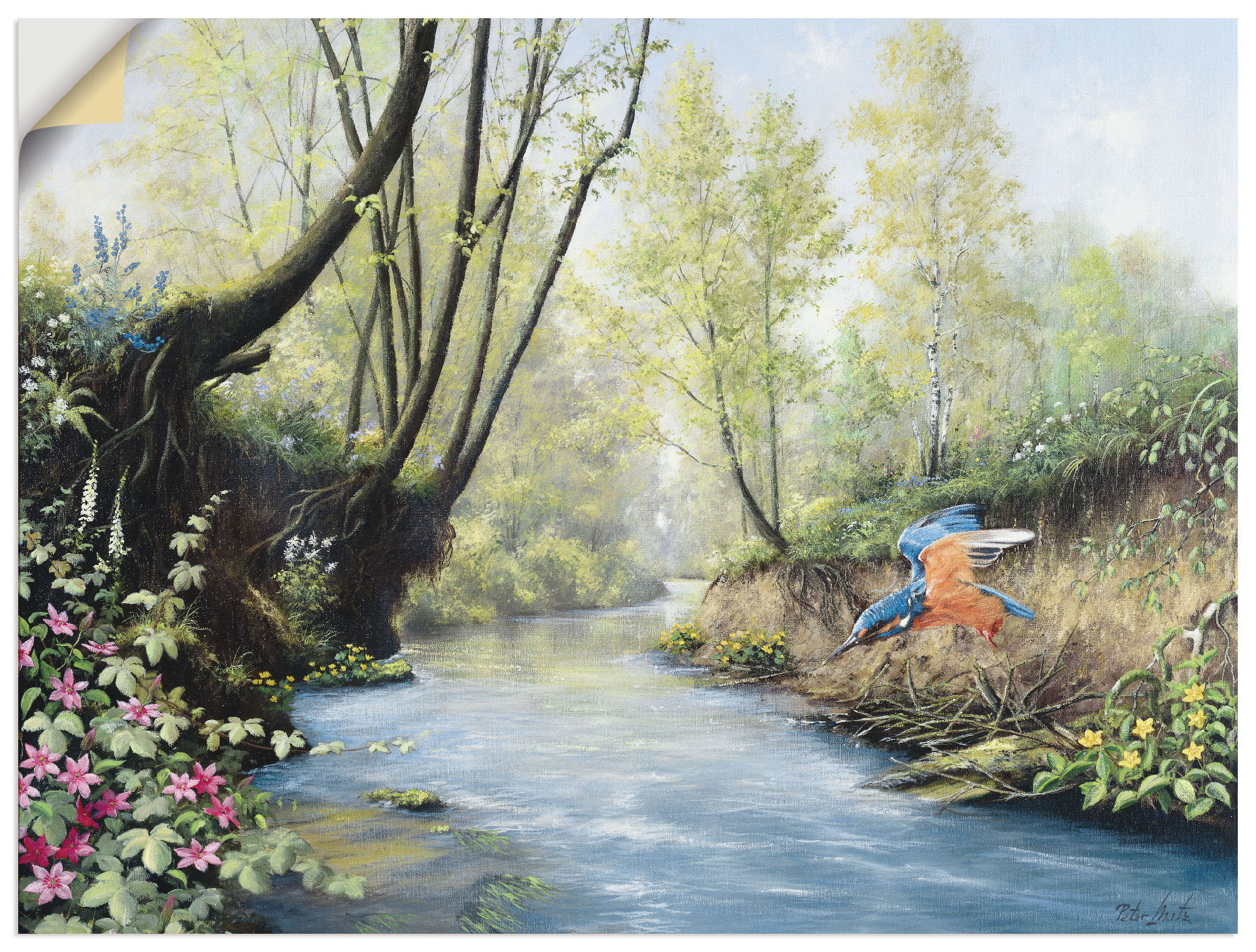 Artland Wandbild »Dichte der Natur«, Blumenwiese, (1 St.), als Leinwandbild,  Wandaufkleber oder Poster in versch. Grössen acheter confortablement