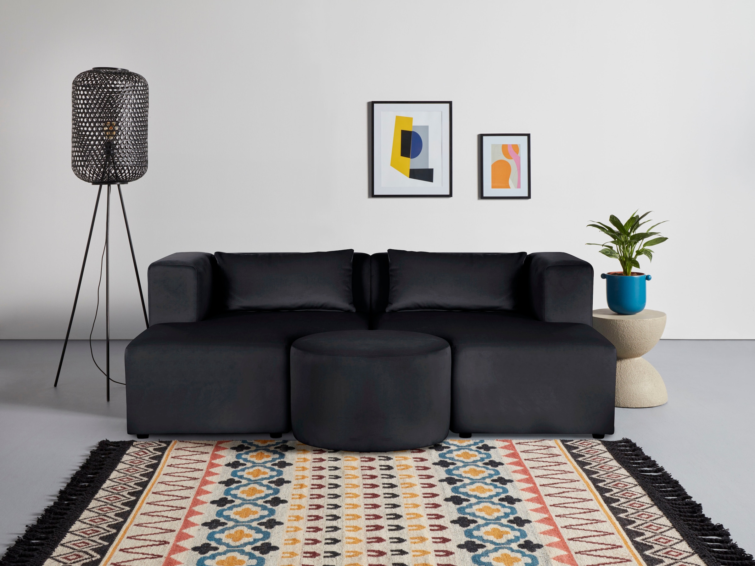 Leonique Sofa »Alexane«, (3 St.), zusammengesetzt aus Modulen, in vielen  Bezugsqualitäten und Farben. günstig kaufen