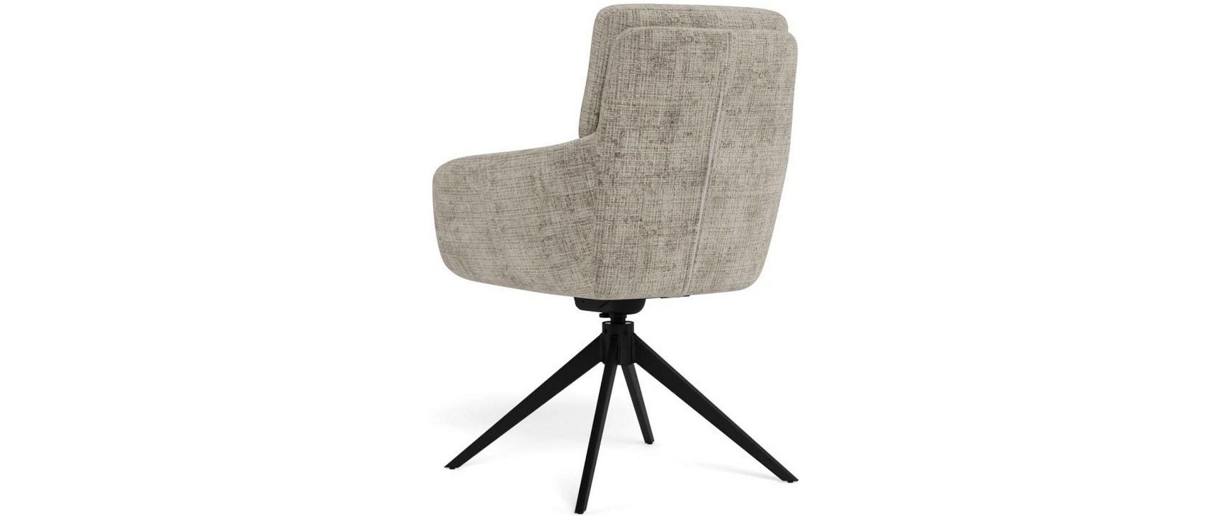 AC Design Esszimmerstuhl »Roger, Polsterstuhl, Stuhl, 2er-Set« (Set) 2 Stk.grauer Stoff, Armlehnen, Polsterung, Dreh- & Kippfunktion, FSC™