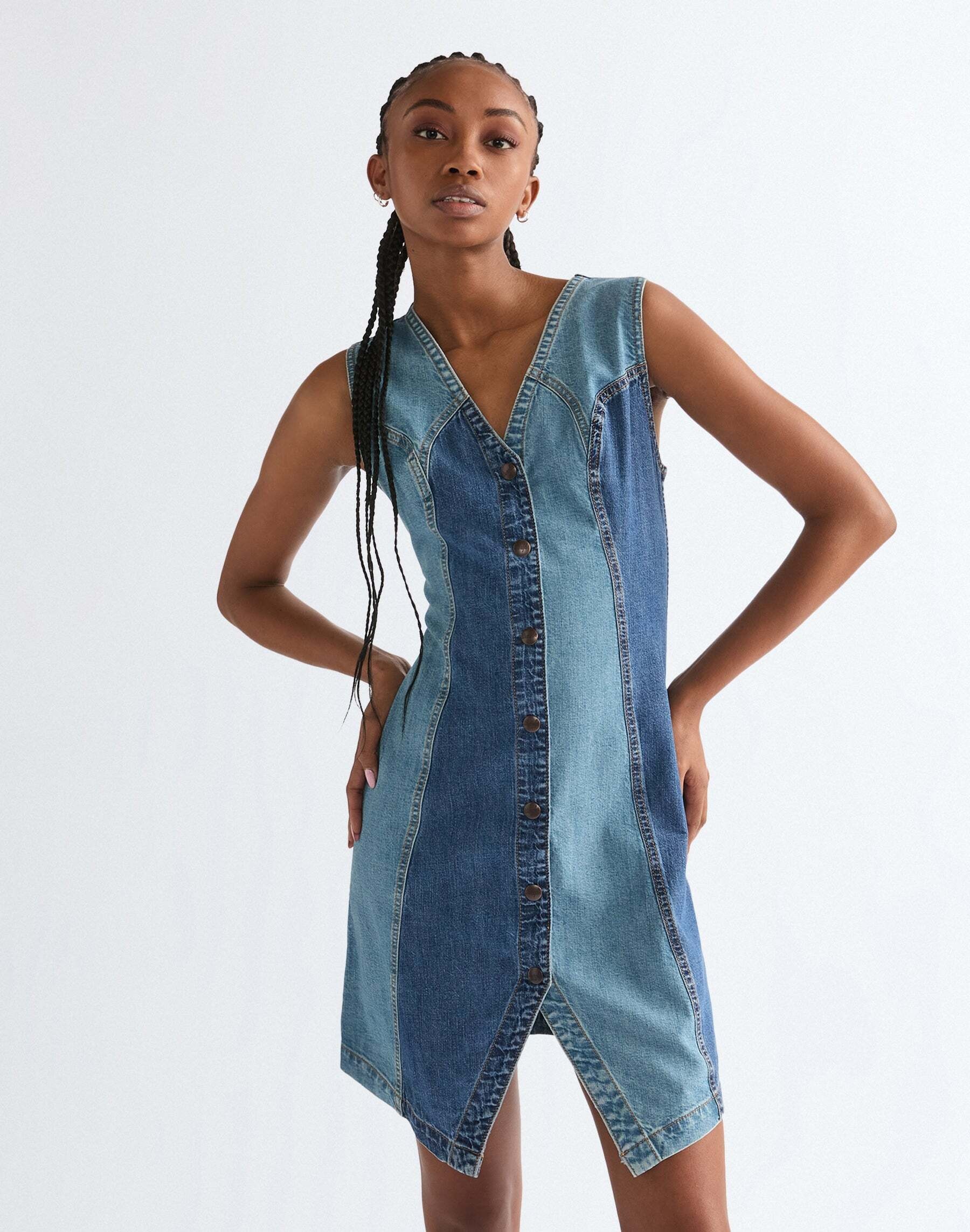 Wrangler Robe en jean »WRANGLER Jeanskleid Vest Dress«