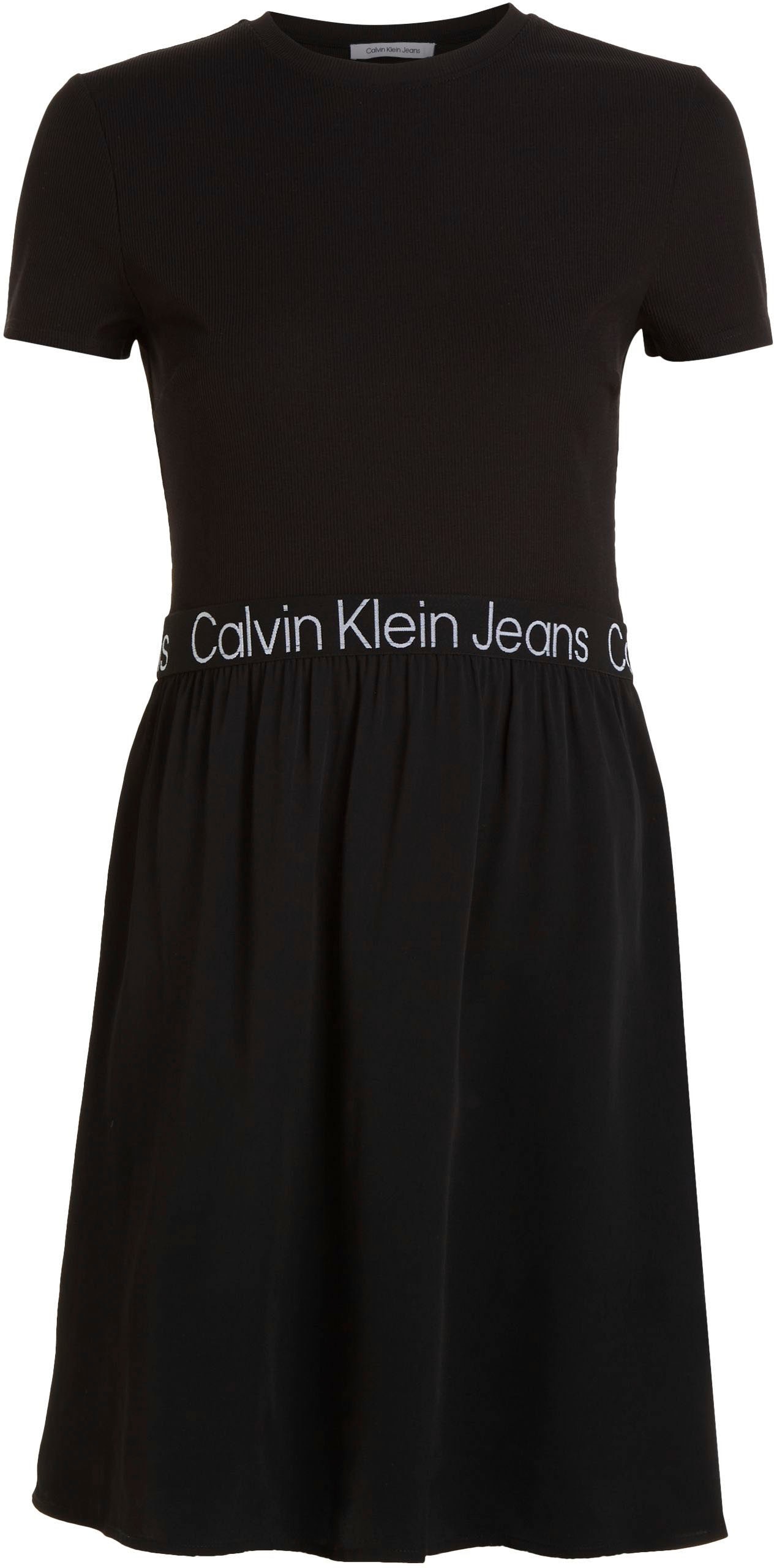♕ Calvin 2-in-1-Kleid, auf im Jeans versandkostenfrei Klein Materialmix