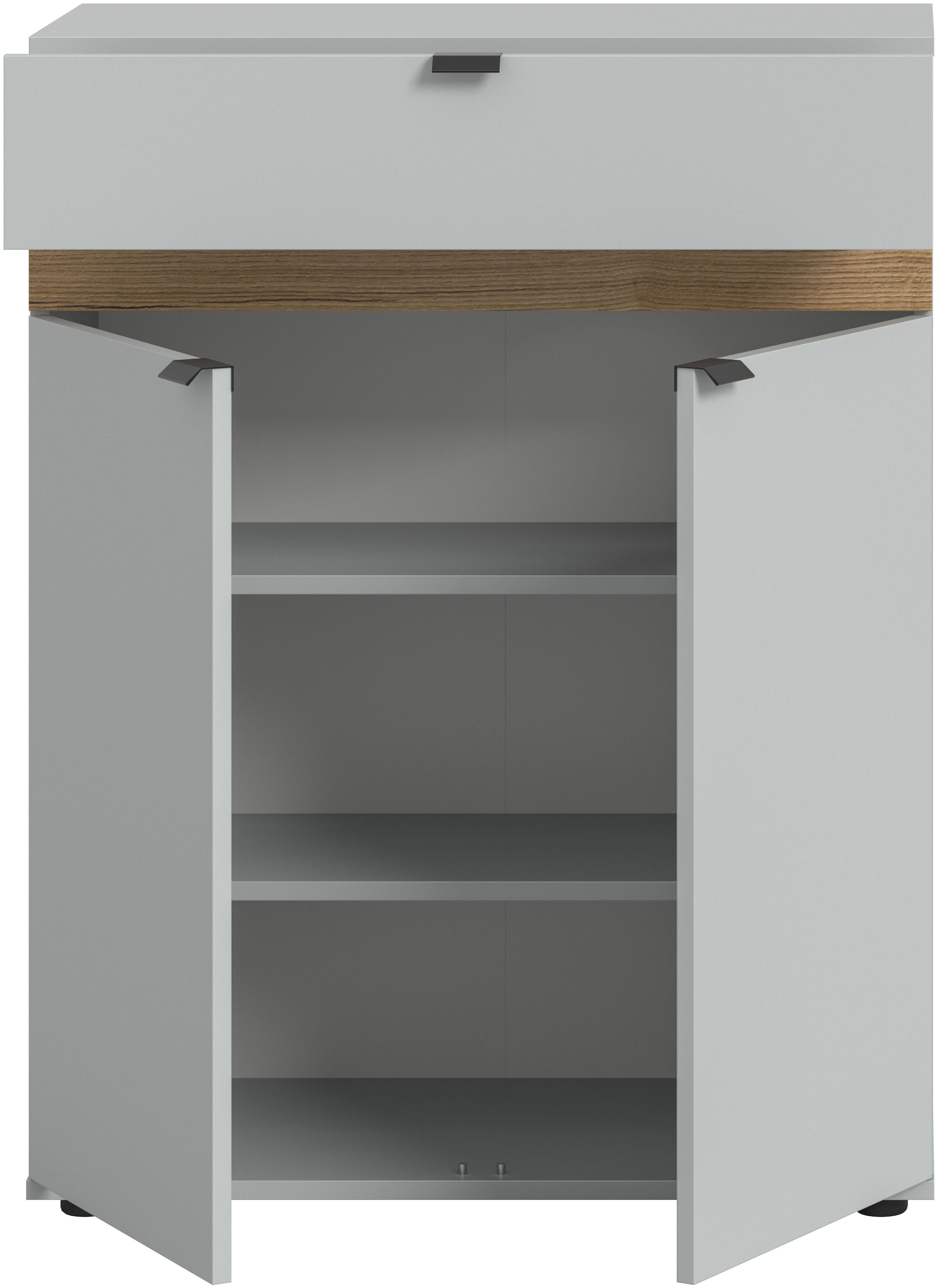 INOSIGN Garderobenschrank 1 Stk. tlg. Oran, Schuhkommode, Schublade, Evoke Oak NB, 3 Fächer