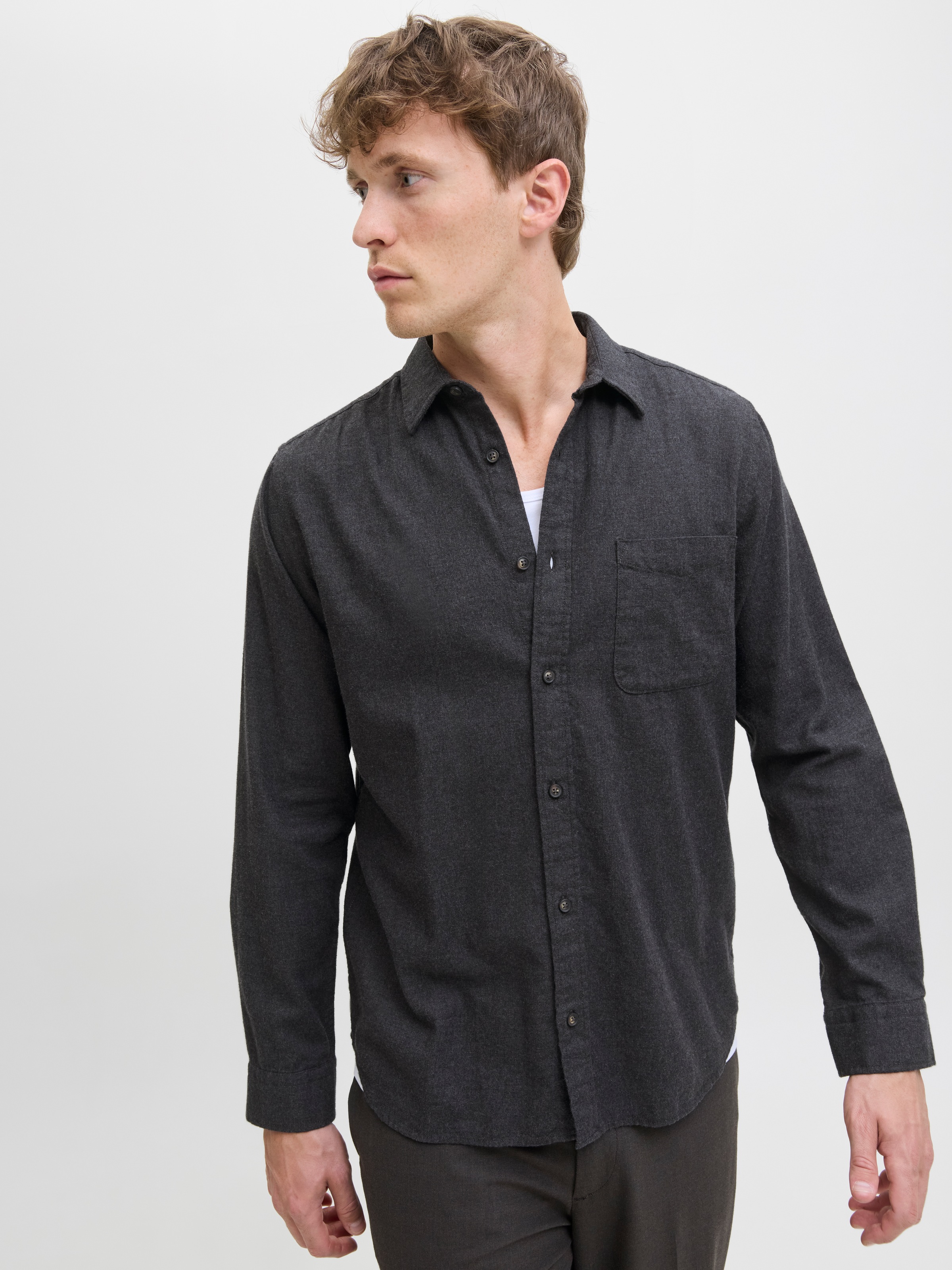 Jack & Jones Chemise à manches longues »JJECLASSIC MELANGE SHIRT L/S NOOS«