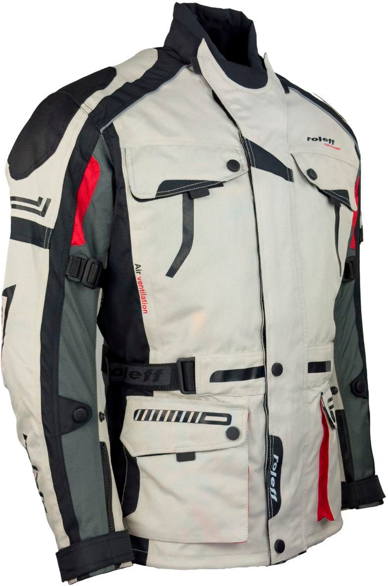 roleff Motorradjacke »CHICAGO«, Mit Sicherheitsstreifen