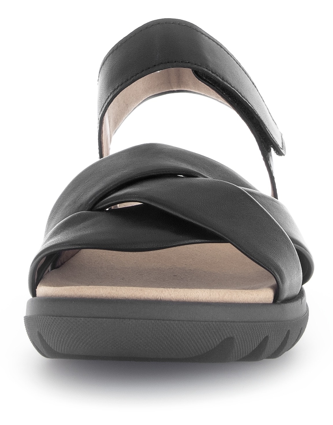 Gabor Sandale à lanières  , chaussure d'été, sandale compensée, chaussure confortable avec fermeture velcro