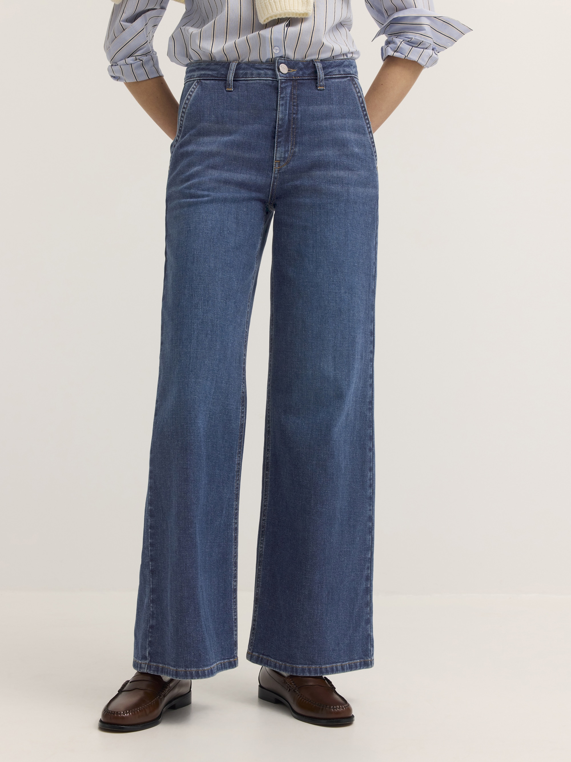 Image of bugatti 5-Pocket-Jeans "Modern Fit" Modern Fit Baumwoll-Stretch Gerades Bein