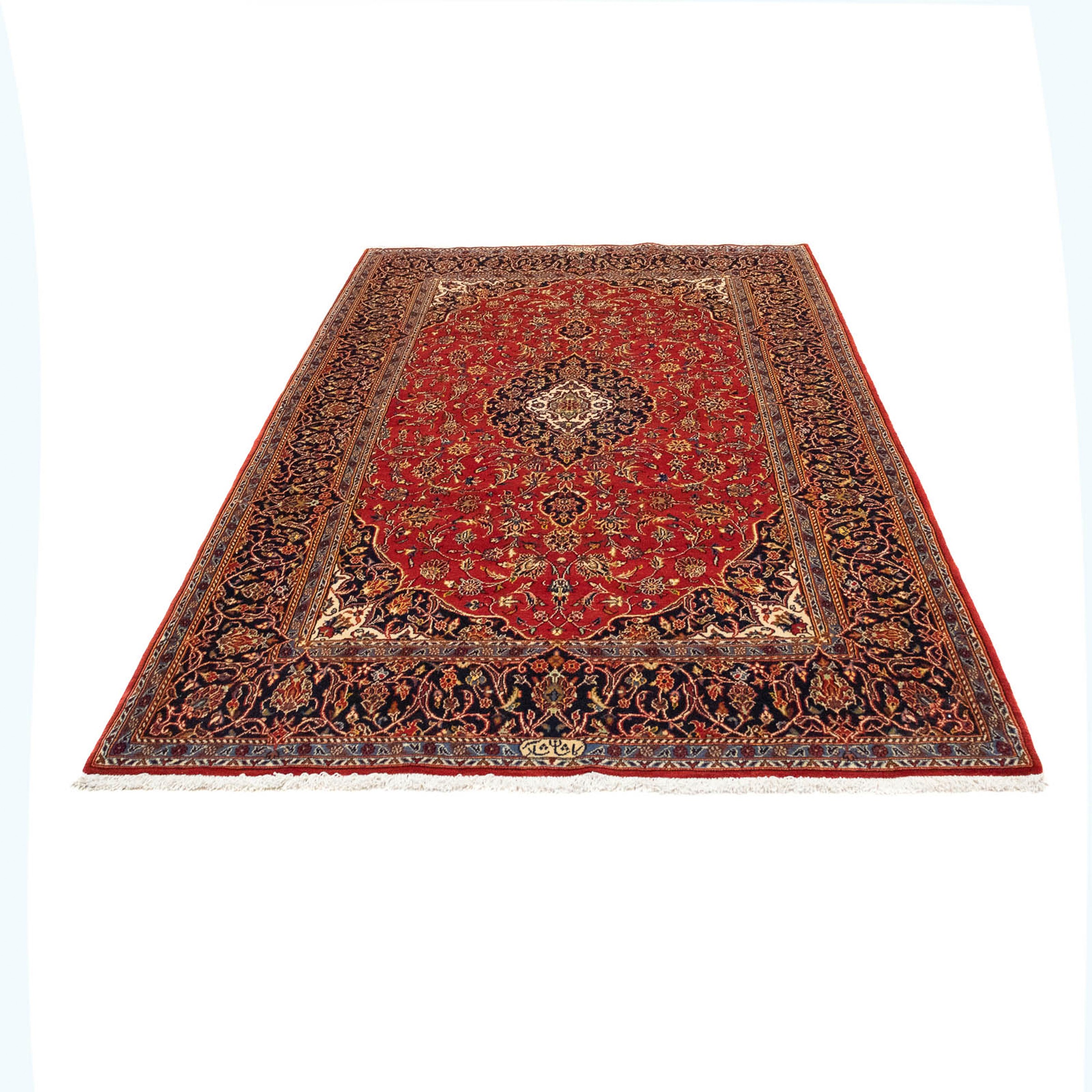 Image of morgenland Orientteppich »Perser - Keshan - 230 x 150 cm - rot«, rechteckig, 10 mm Höhe, Wohnzimmer, Handgeknüpft, Einzelstück mit Zertifikat bei Ackermann Versand Schweiz