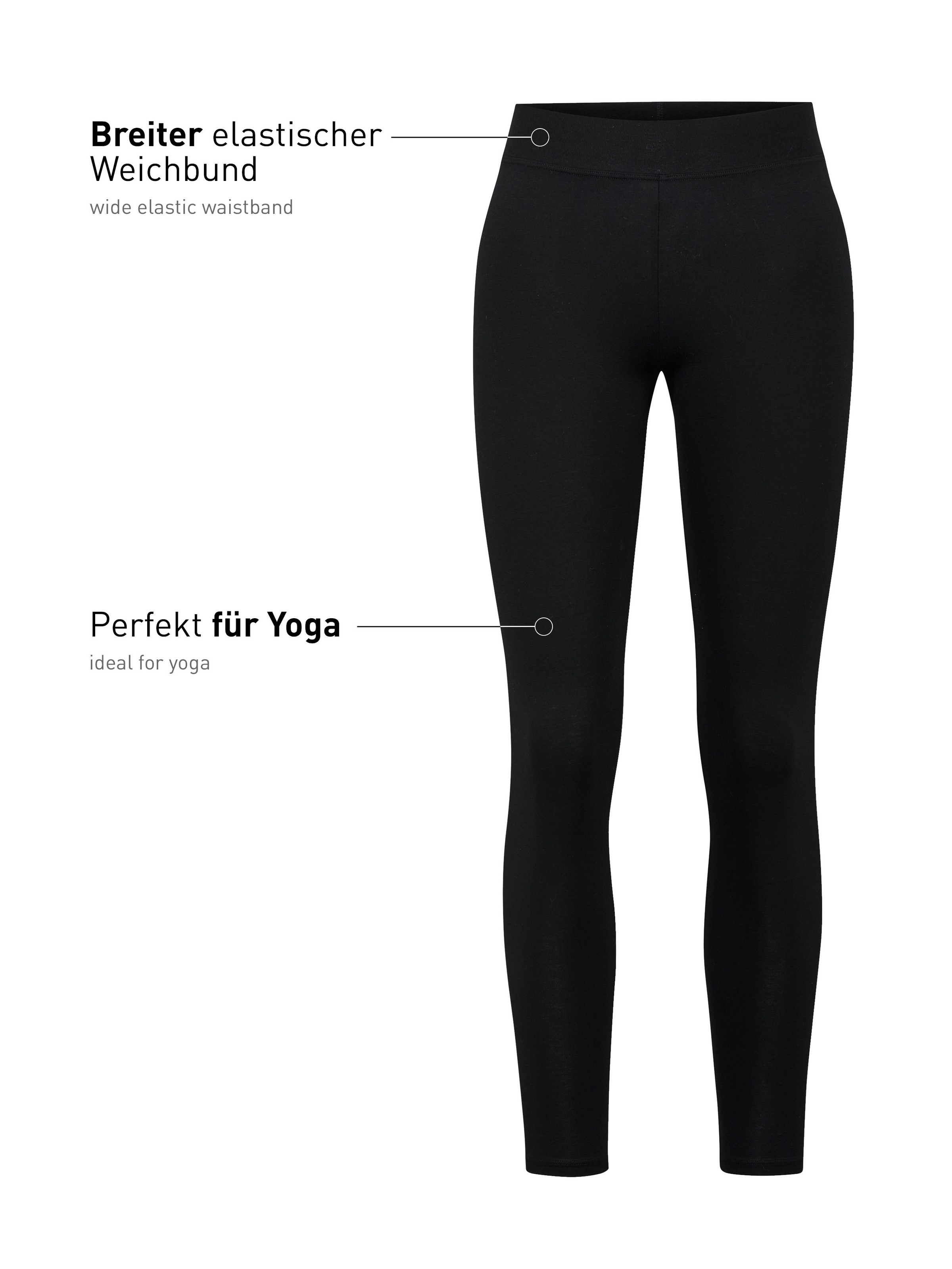 CALIDA Leggings »Elastic«, elastisch, hoch geschnitten, Singel Jersey Qualität, bequem, weich