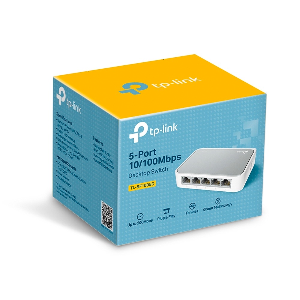 TP-Link Netzwerk-Switch »TL-SF1005D 5-Port 10/100MBit Desktop Switch«