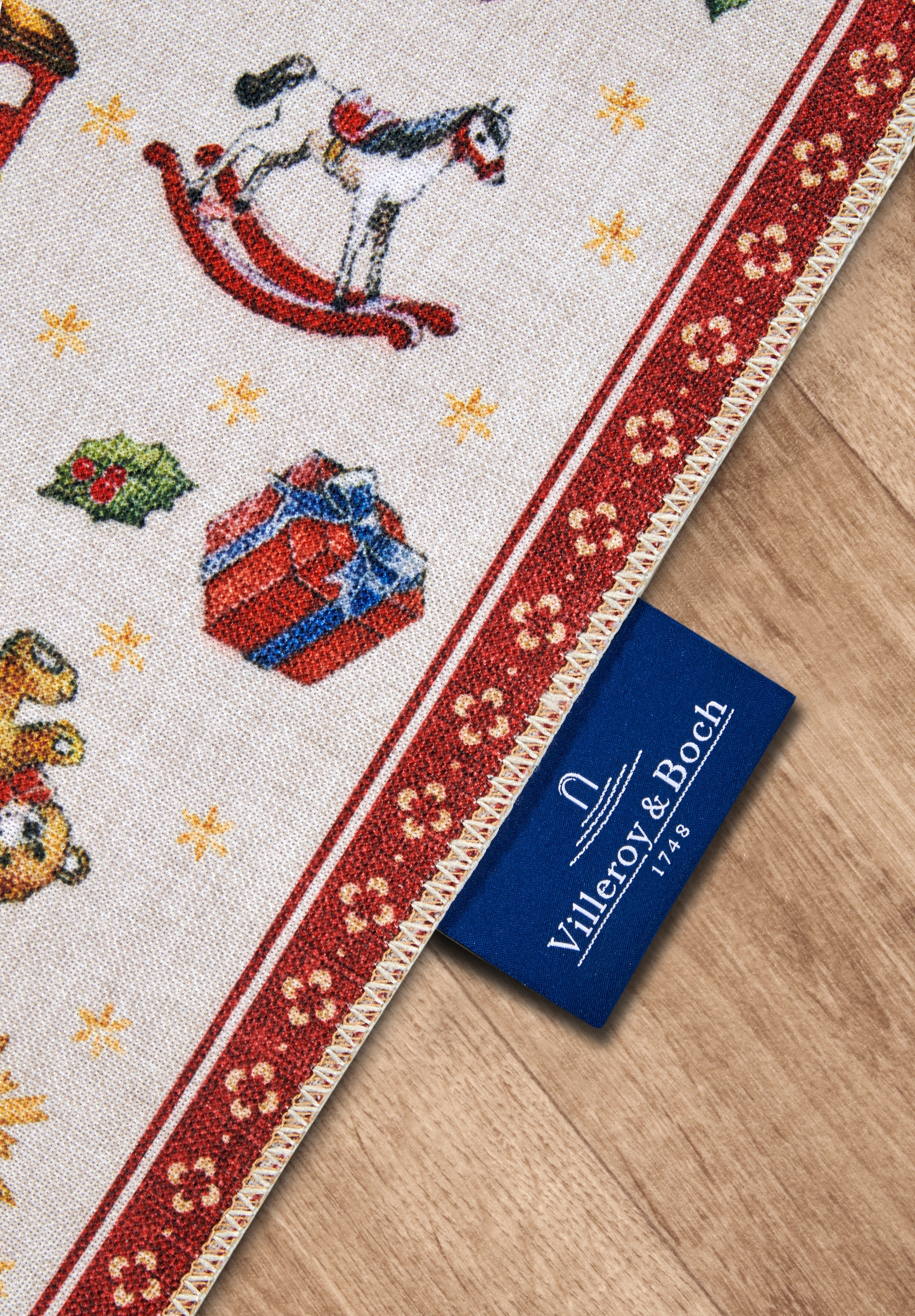 Villeroy & Boch Tapis »Nostalgic Toy's Delight, eckig, rund und Läufer« Rectangulaire 3 mm Höhe Weihnachten, Wohnzimmer, Flur, Geschenk, Toys Delight, Dekoration