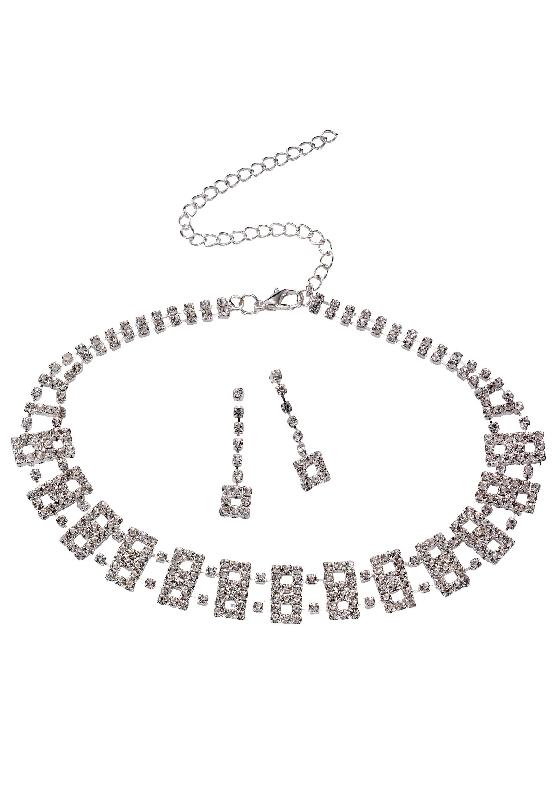 Ohrring und Ketten Set »festlich« (Set, 3 tlg.)