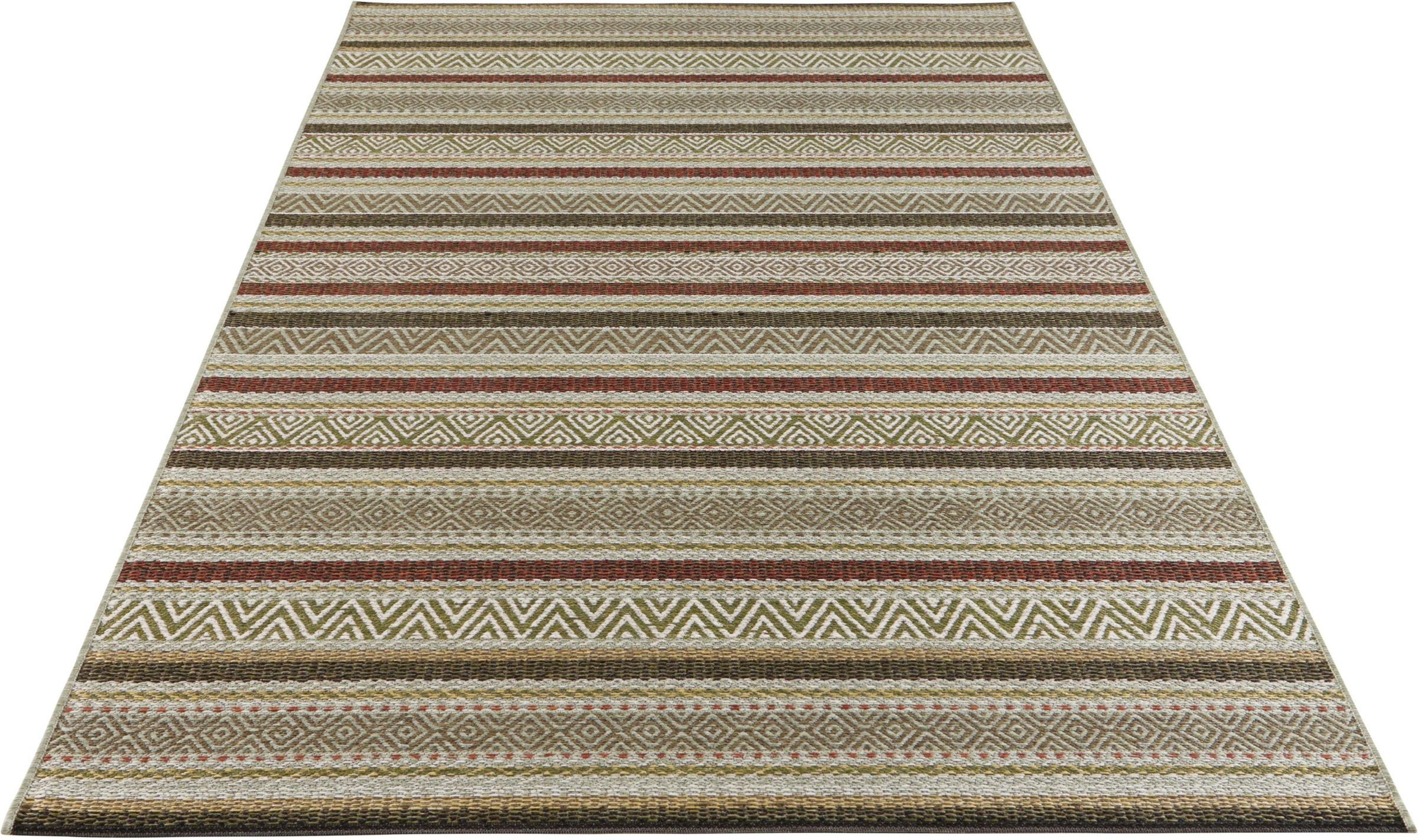 Image of ELLE DECORATION Teppich »Rodez«, rechteckig, 6 mm Höhe, In- und Outdoor geeignet, Wohnzimmer, Balkon, Terrasse, Garten, Strapazierfähig und pflegeleicht, Flachgewebe bei Ackermann Versand Schweiz