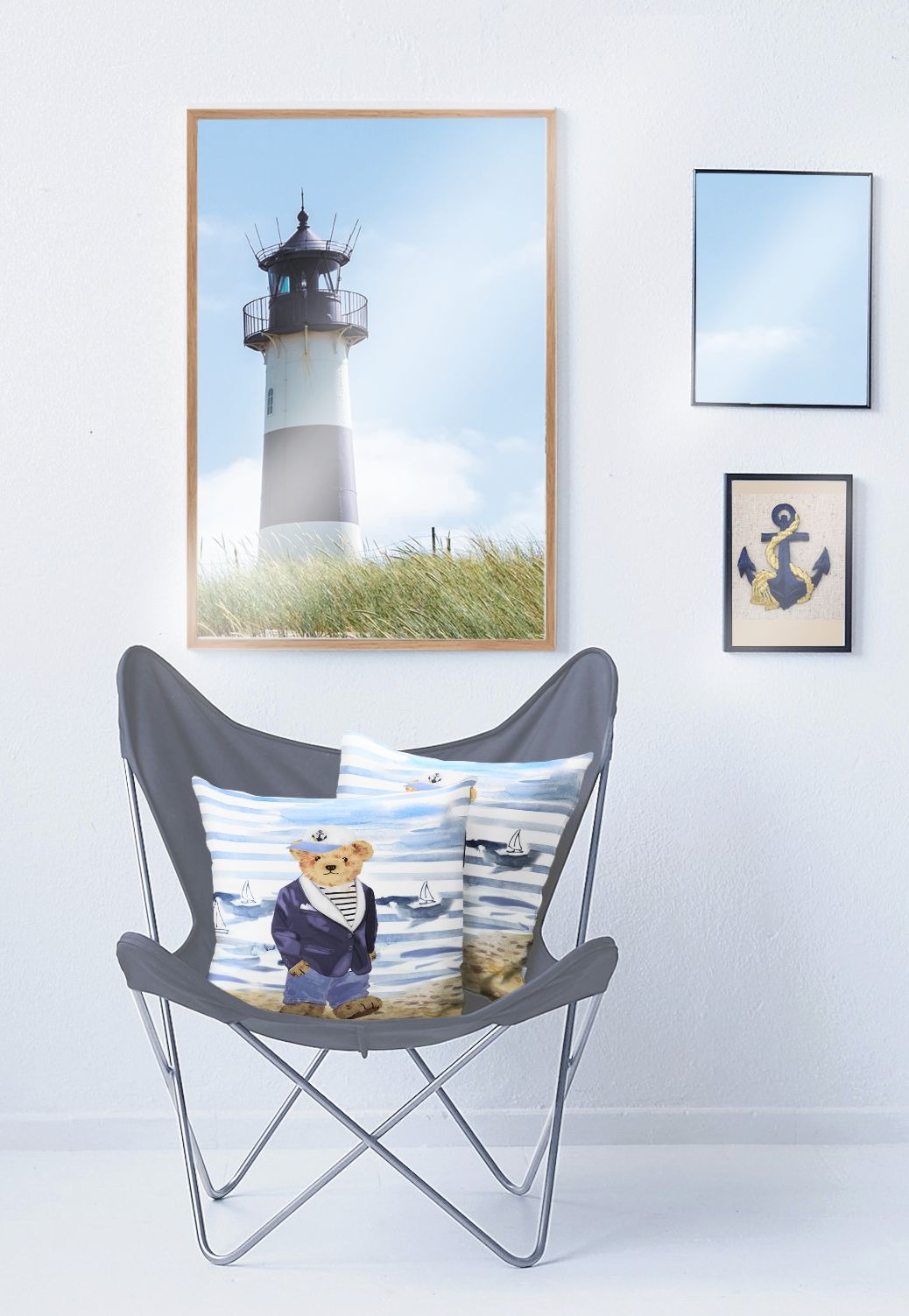 APELT Coussin décoratif »Ole« ours populaires au style yacht
