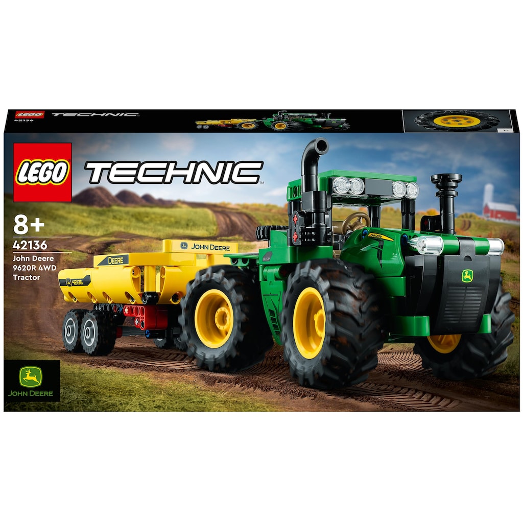 LEGO® Konstruktionsspielsteine »John Deere 9620R 4WD Tractor«, (390 St.)