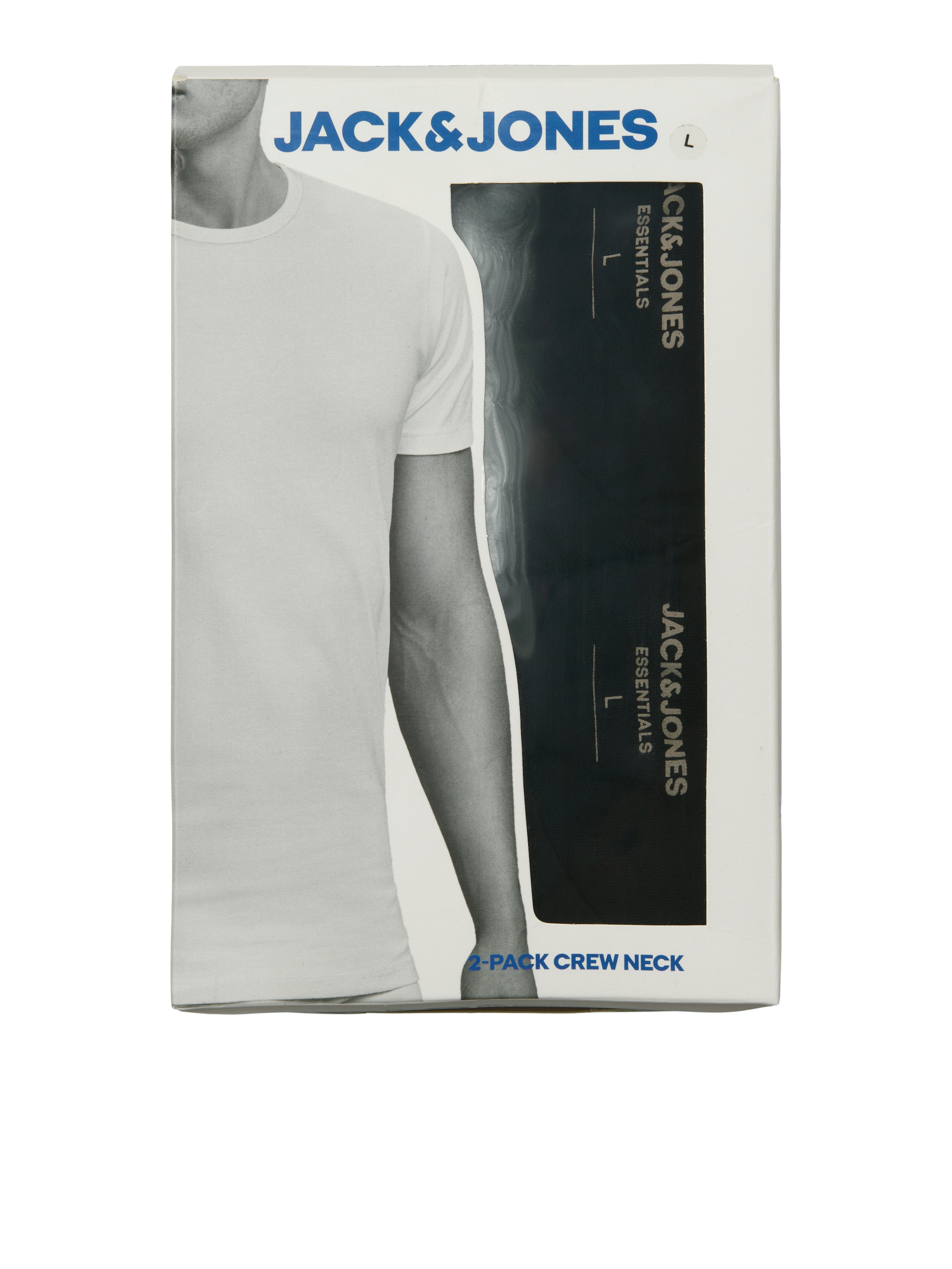 Jack & Jones T-Shirt »Crew-Neck« 2er-Pack,  unifarben, modisch, regular fit, Baumwolle, Rundhals