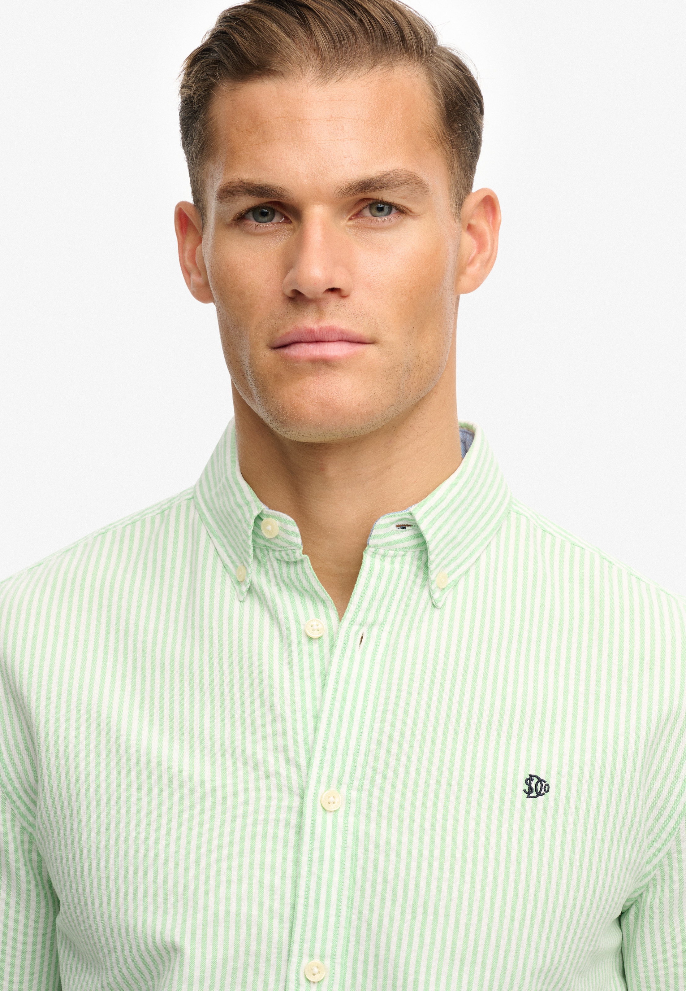 Superdry Chemise à manches longues »PREPPY OXFORD L/S SHIRT« Baumwolle, regular fit