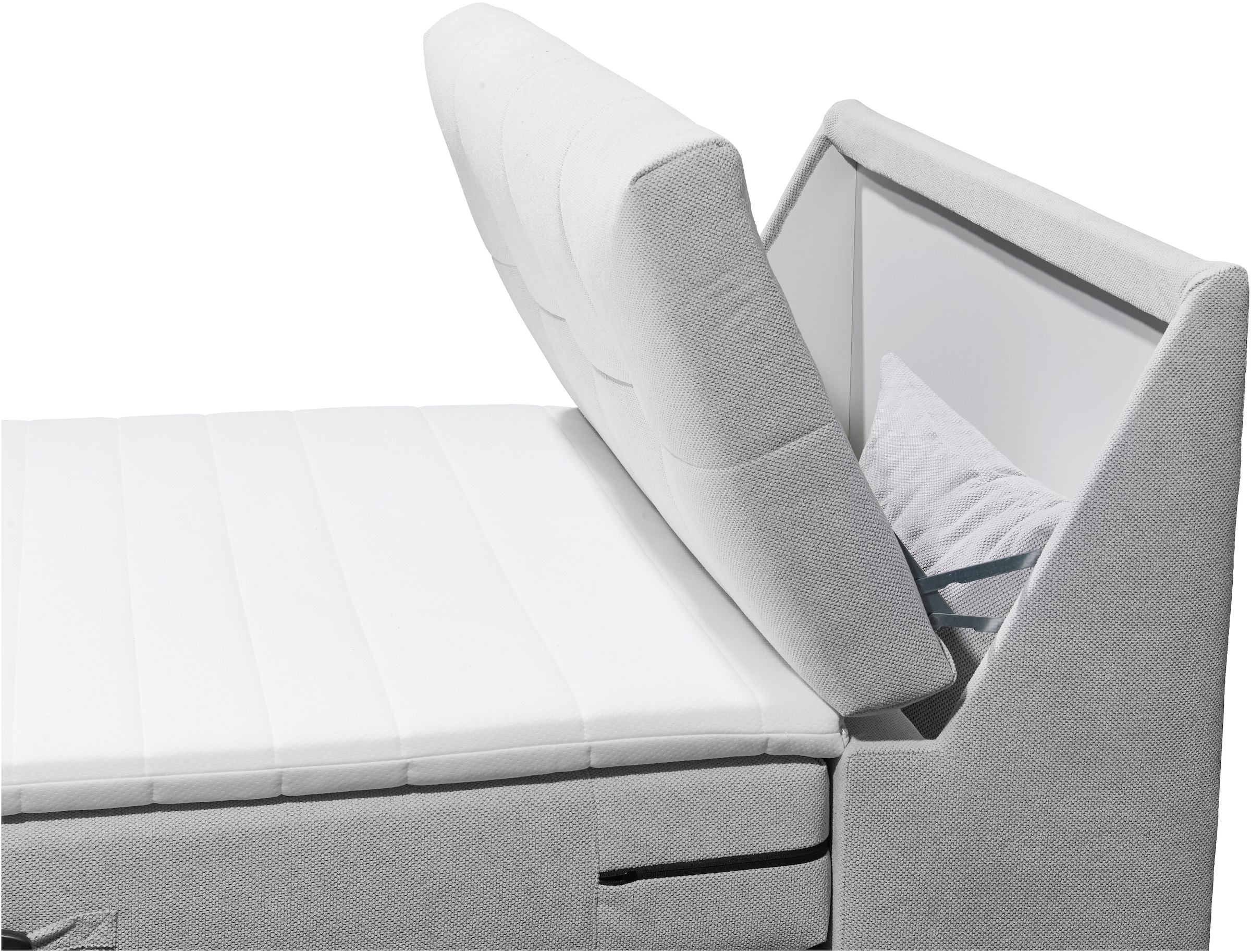 ED EXCITING DESIGN Lit boxspring »Toulouse« inkl. Motor, inkl. Stauraum im Kopfteil
