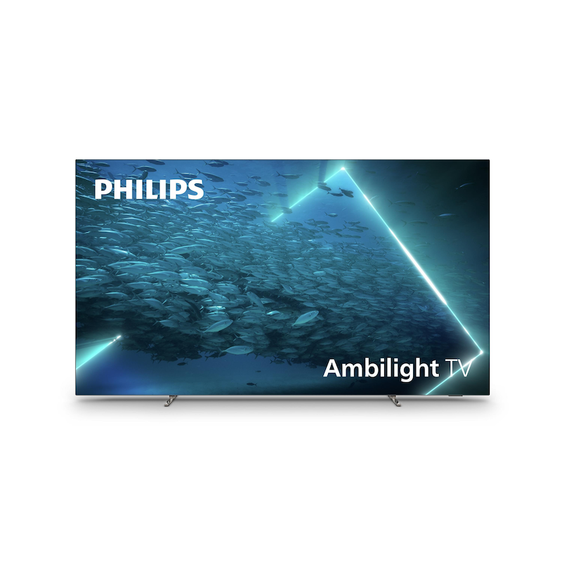 Philips , OLED-Fernseher »65OLED707/12, 65 OLED-TV« 164,45 cm/65 ′′ , silberfarben , 3.5 mm Klinke/Bluetooth/CI+ Steckplatz/HDMI/RJ-45...