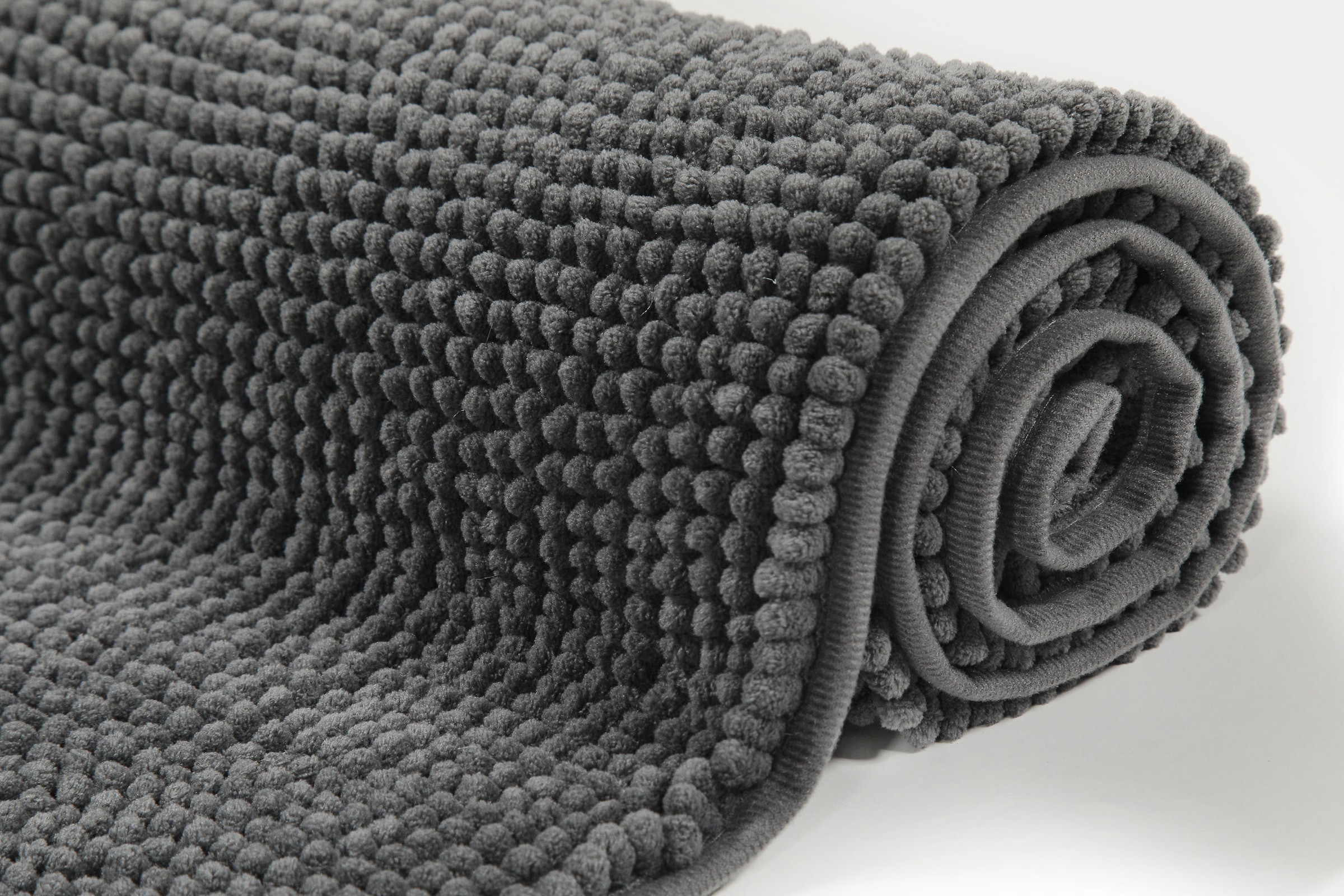 my home Badematte »Kaelan«, rutschhemmend beschichtet, fussbodenheizungsgeeignet, Badvorleger, Badteppich aus weicher Chenille, pastell Farben