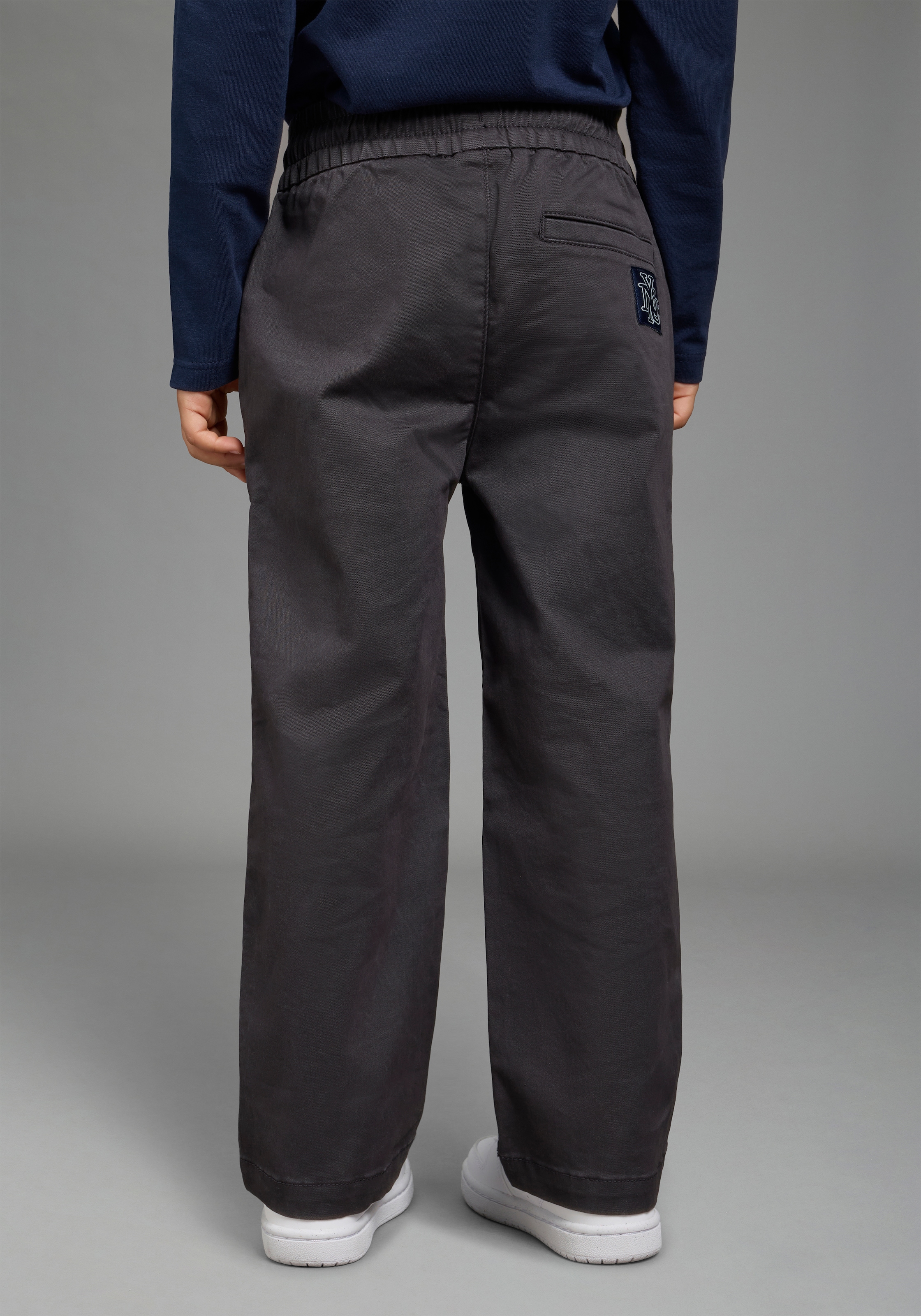 KIDSWORLD Pantalon à enfiler »Twillhose in Schlupfform«  coupe droite, avec élastique intérieur à la taille