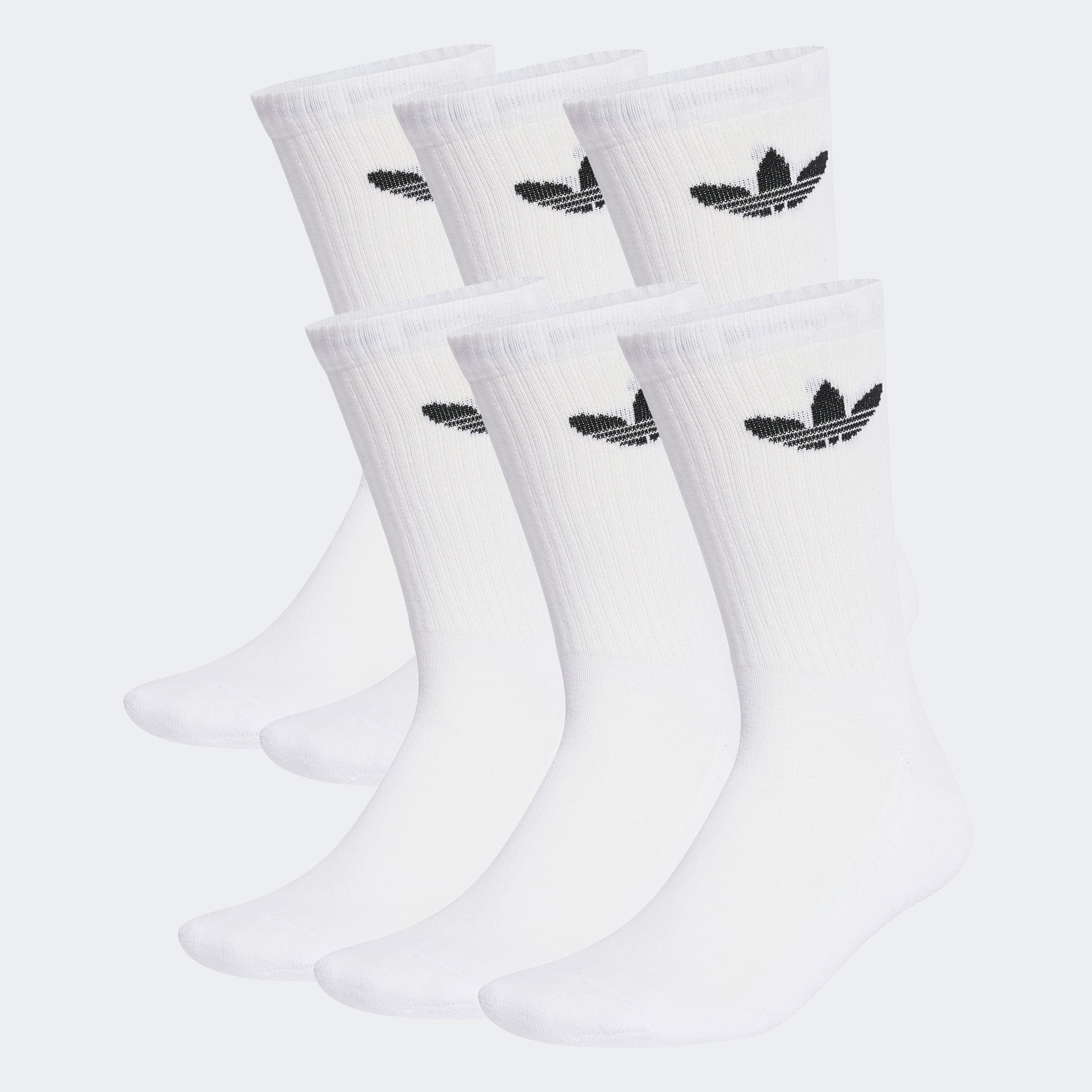 Image of adidas Originals Sportsocken "TR CREW S 6P" 6 Paar tlg. für Laufen, 6er-Pack, mit Trefoil Logo, wadenlang