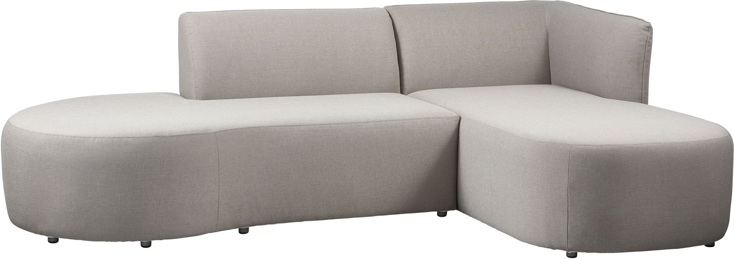 Image of WOOOD Ecksofa "Chios Outdoor-Polyolefin-Stoff waterproof H 71 x B 258 x T 168 cm" UV-beständige Beschichtung, Tragkraft 300 kg, pfleigleicht