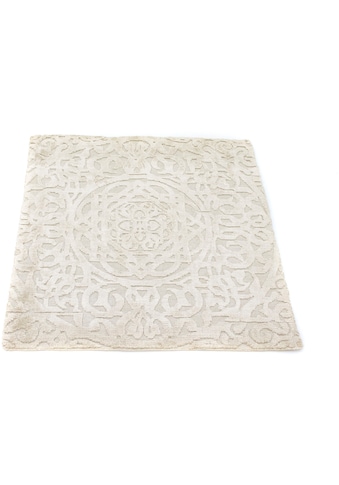 morgenland Teppich »Designer Teppich handgewebt beige«, quadratisch, 15 mm Höhe, Viskose kaufen