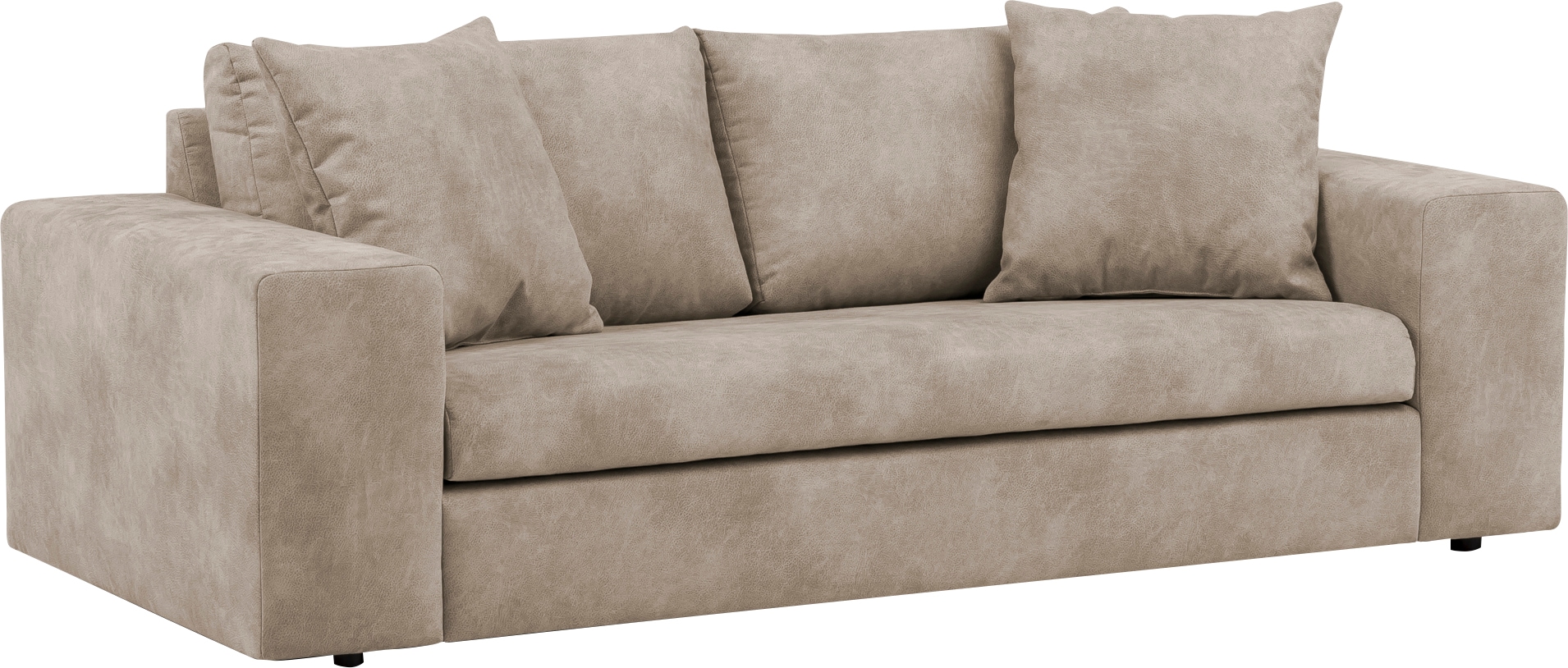 andas 2-Sitzer »SLEETLAND XXL in Samtvelours oder Vintage-Leder-Optik«, besonders gross und bequem