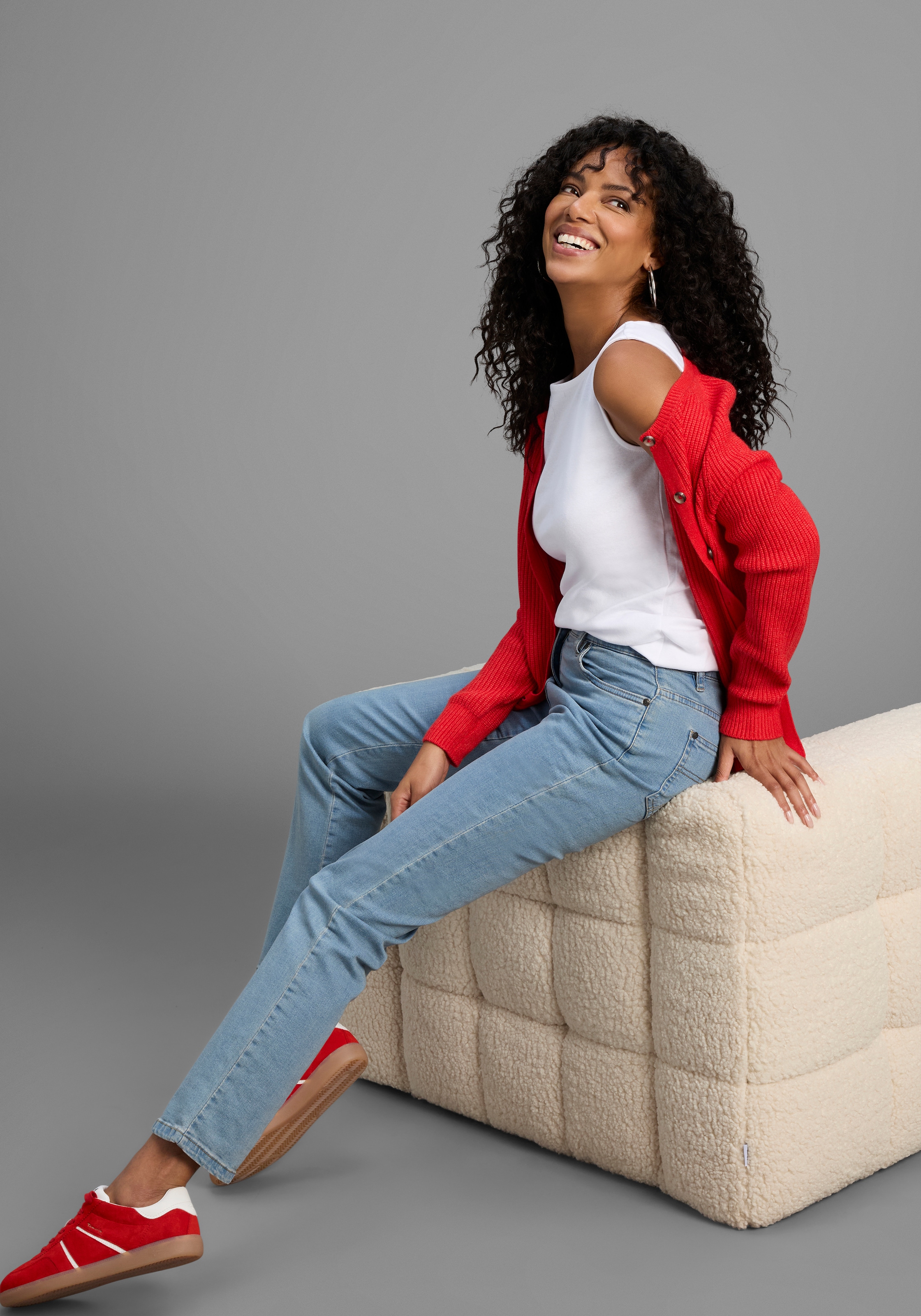 Flashlights Tanktop mit U-Boot Ausschnitt