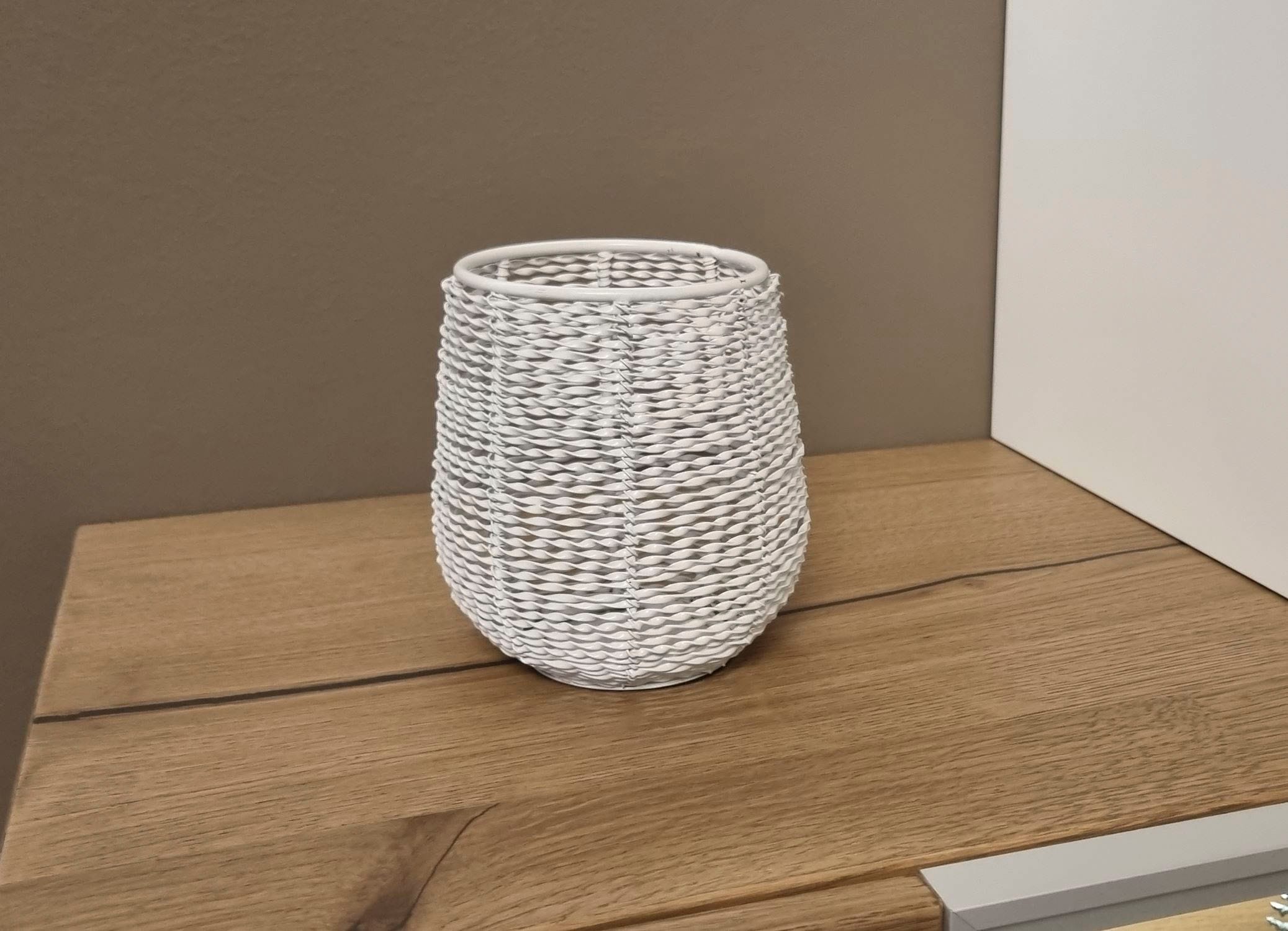 Ambiente Haus Kerzenlaterne »Kerzenhalter aus Draht Weiss - (H) 13 cm«