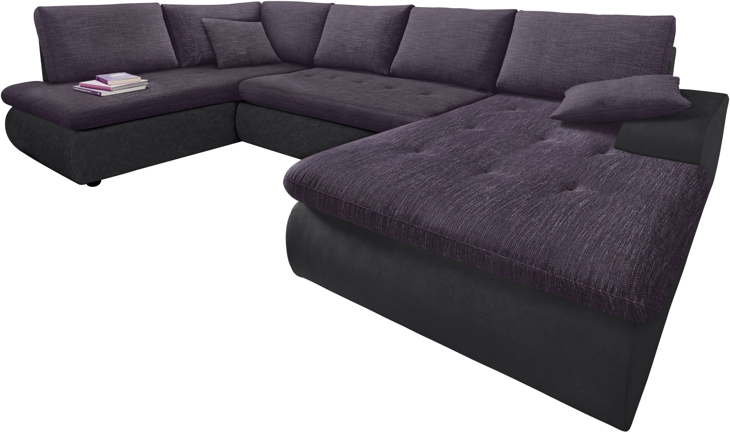 Image of TRENDMANUFAKTUR Wohnlandschaft, wahlweise mit Bettfunktion, inklusive loser Rücken- und Zierkissen, frei im Raum stellbar bei Ackermann Versand Schweiz