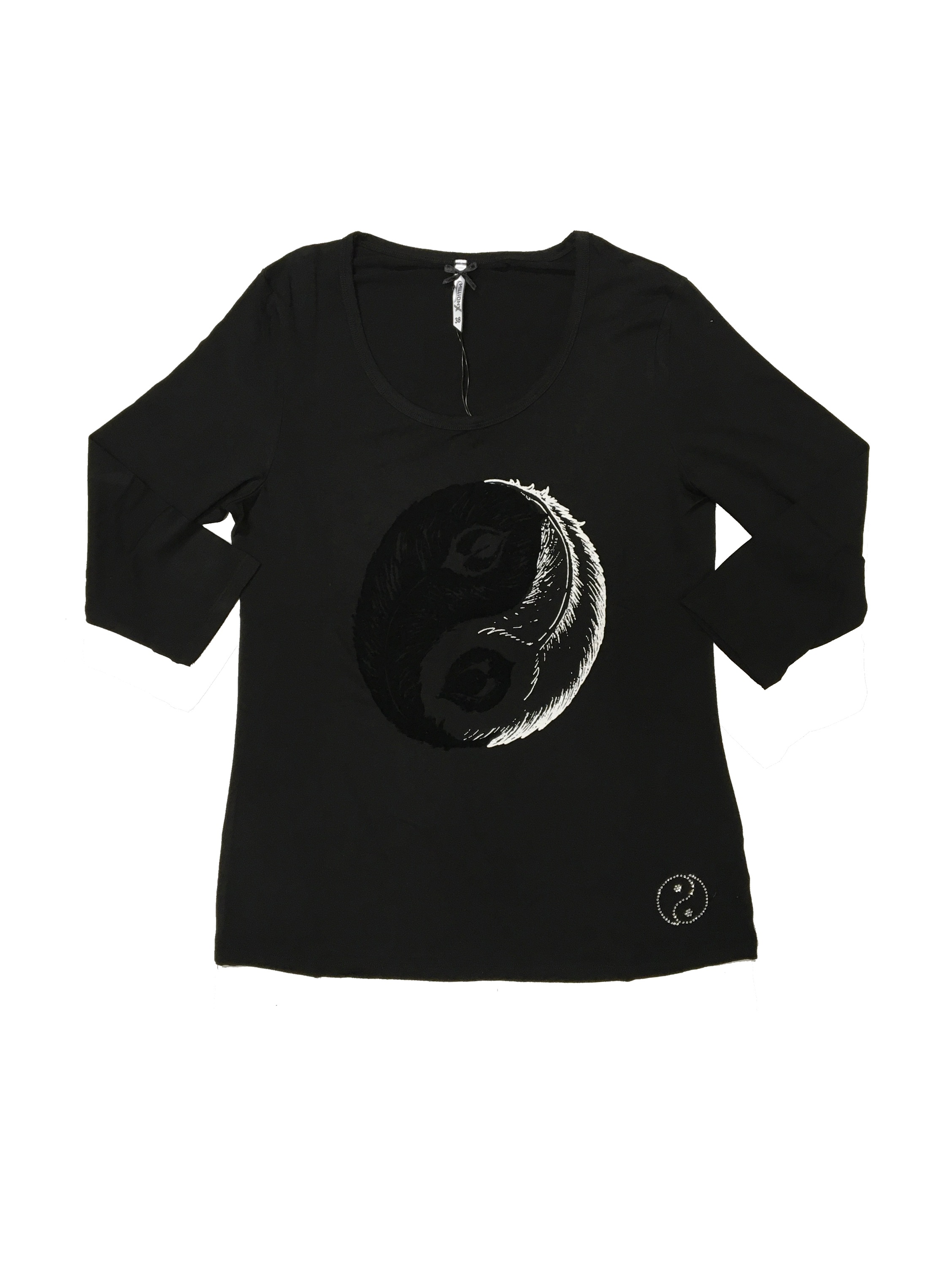 Langarmshirt »mit Flockdruck«