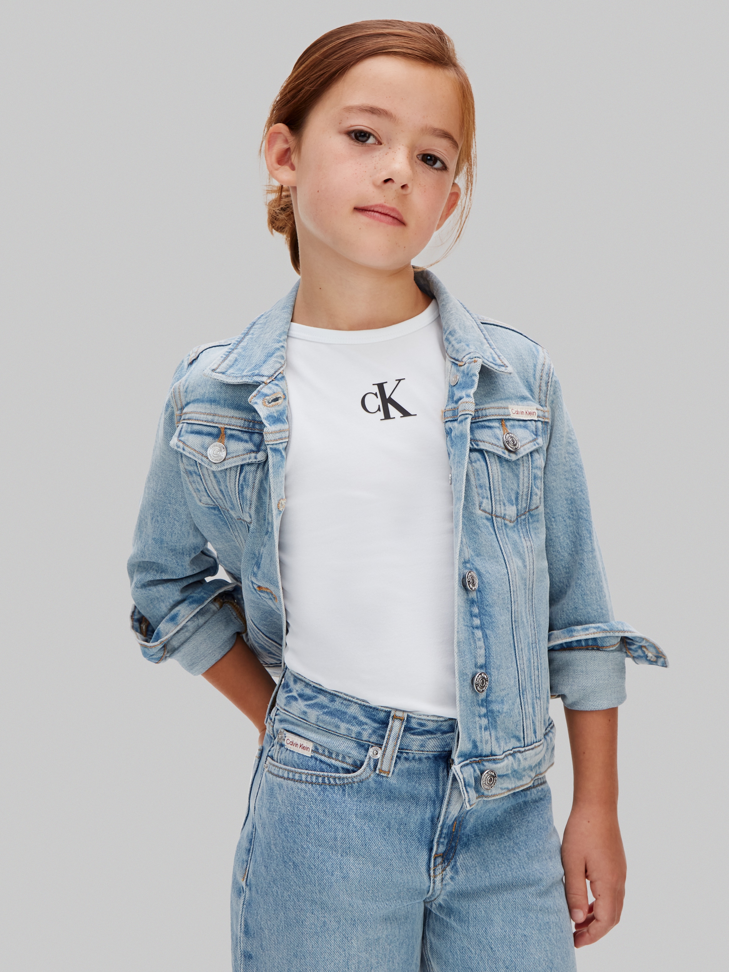 Calvin Klein Jeans Jeans large »WIDE LEG JEANS« Regular fit pour enfants avec poches pratiques