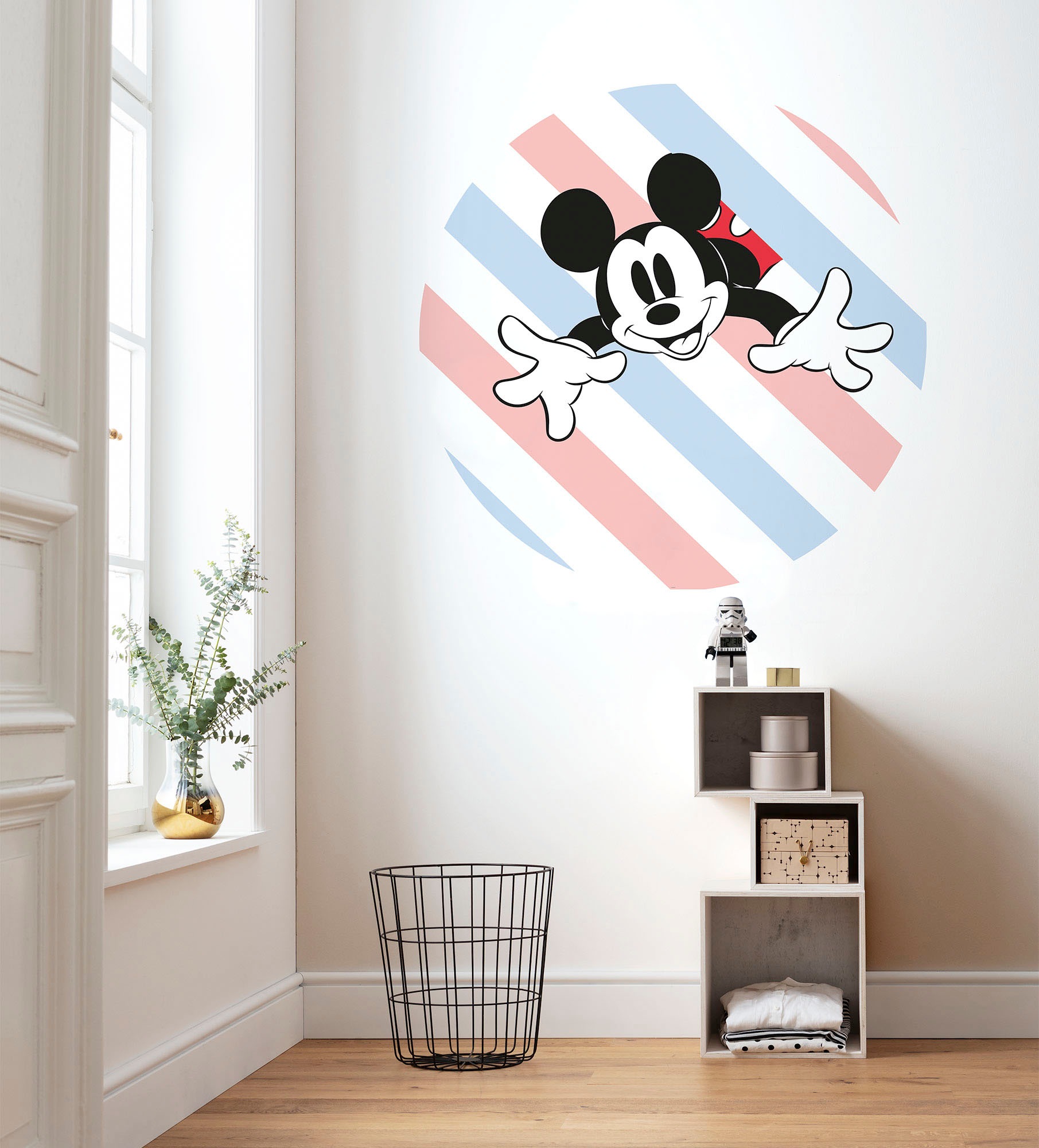 Komar Wandtattoo »selbstklebendes Vlies - Mickey Hang in There - Grösse 125 x 125 cm«, (1 St.), rund und selbstklebend