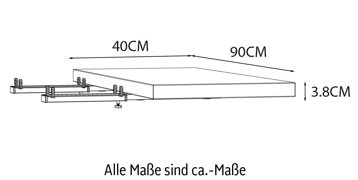 FORTE Plateau de table à manger »Chesapeak«