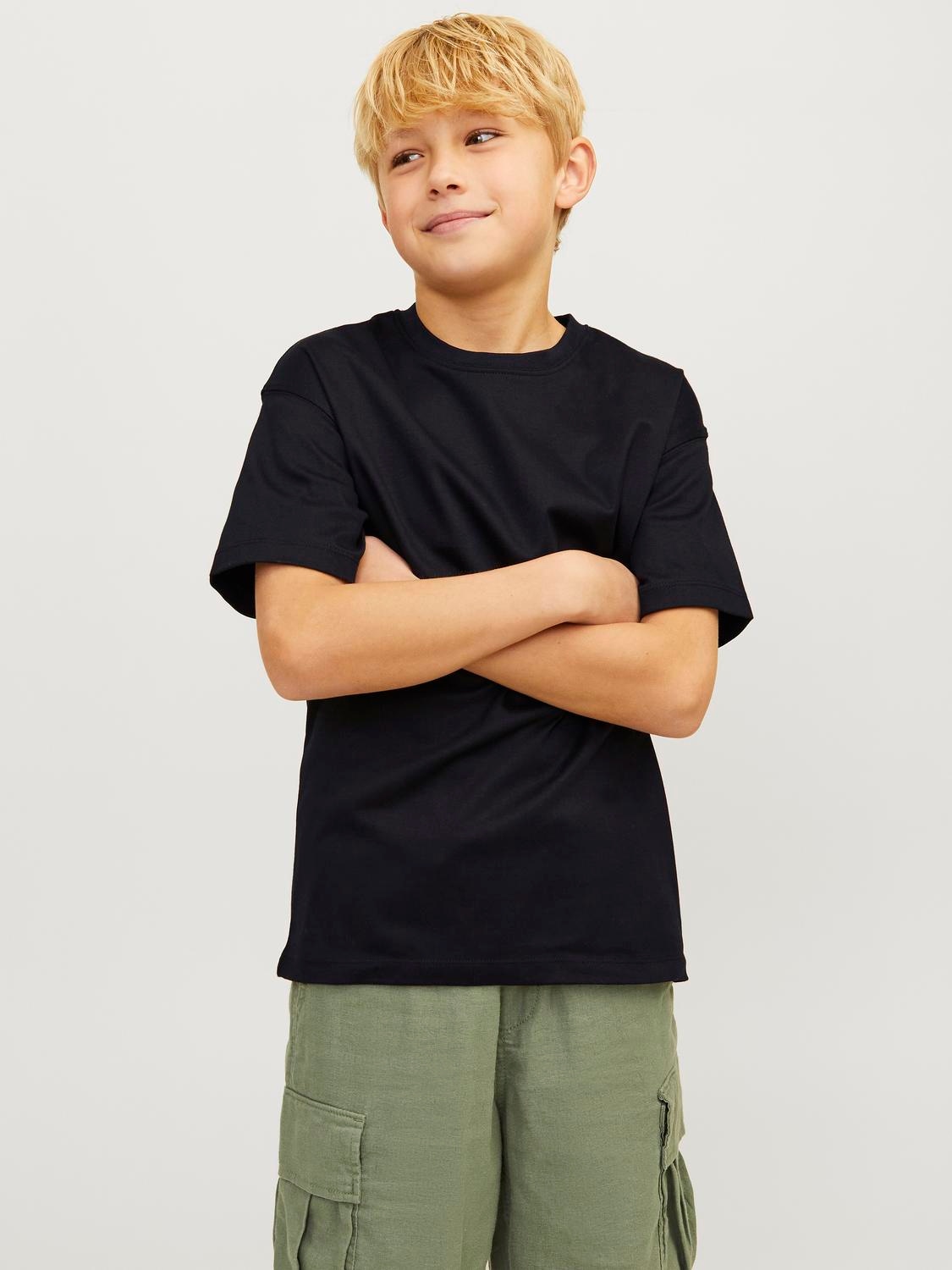 Jack & Jones Junior Rundhalsshirt »JJEURBAN bequem, pflegeleicht, modisch« unifarben, modisch, loose fit, Jersey, Rundhals