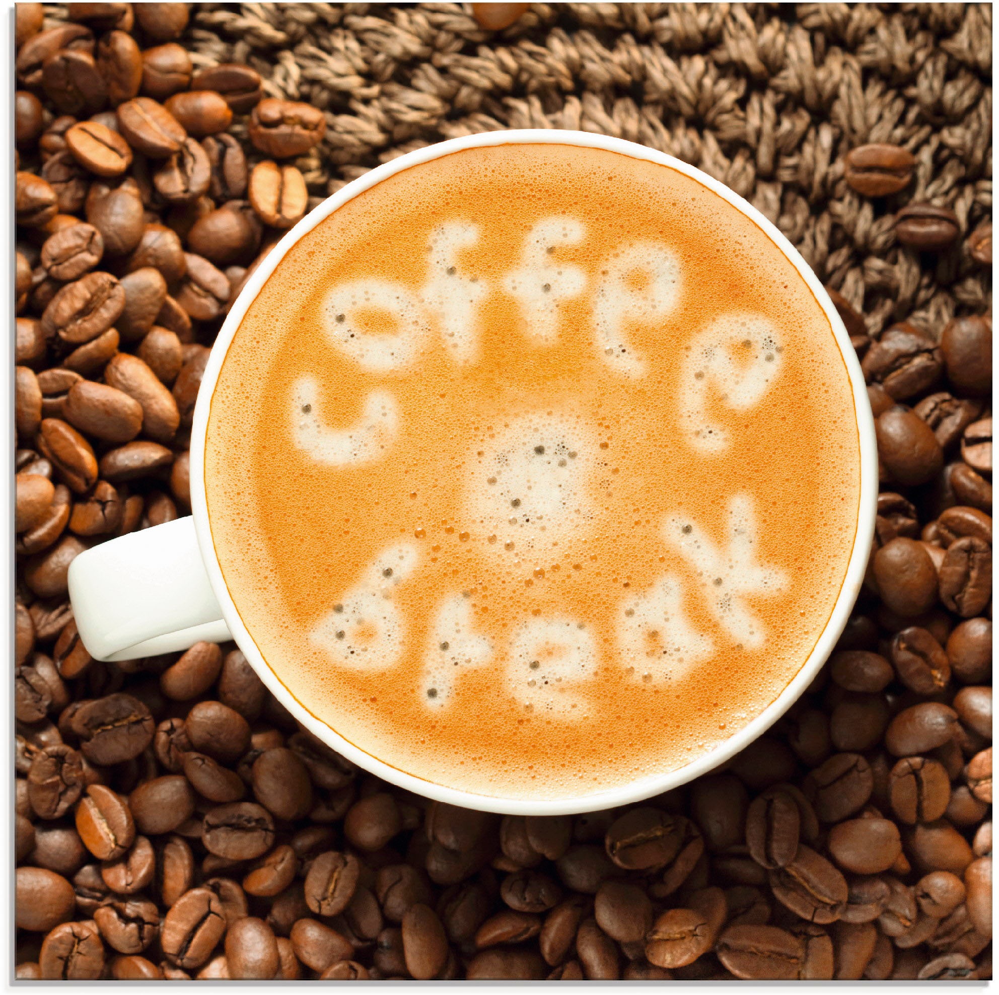 Image of Artland Glasbild "Kaffeepause" Getränke 1 Stk. tlg. in verschiedenen Grössen