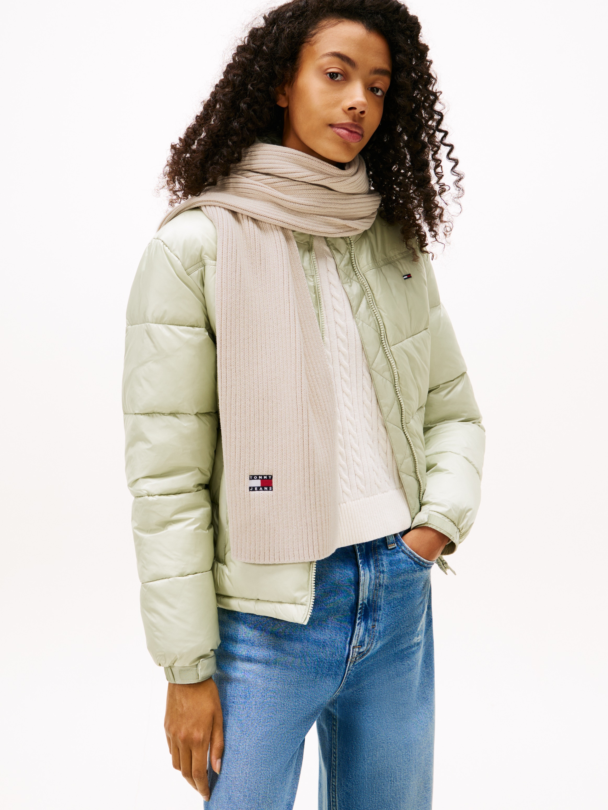 Tommy Jeans Schal »TJW HERITAGE CORE SCARF«, Rippstrick, 190 x 28 cm