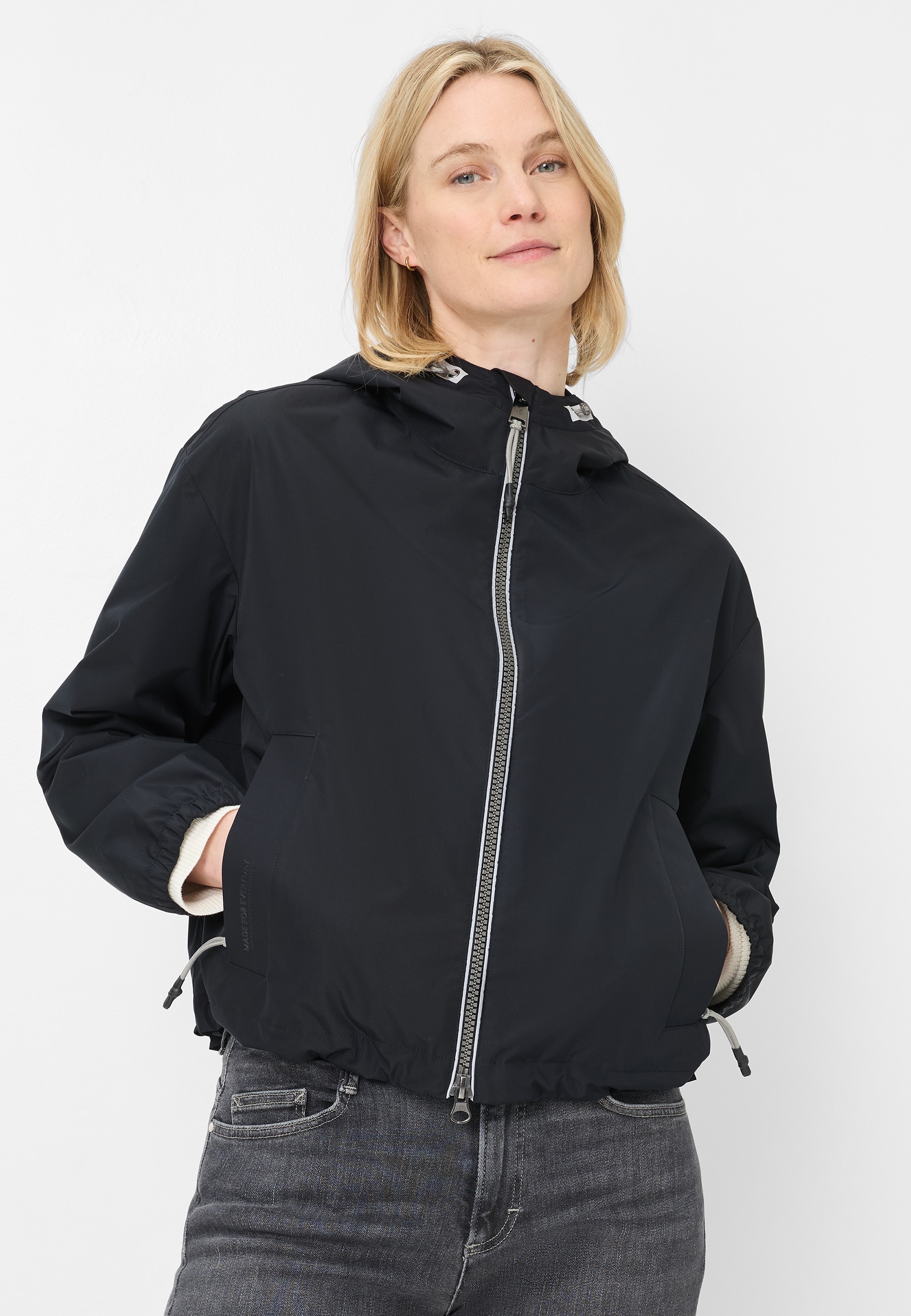Fuchs Schmitt Outdoorjacke mit Kapuze mit Kapuze, Regular Fit, Reissverschlusstaschen