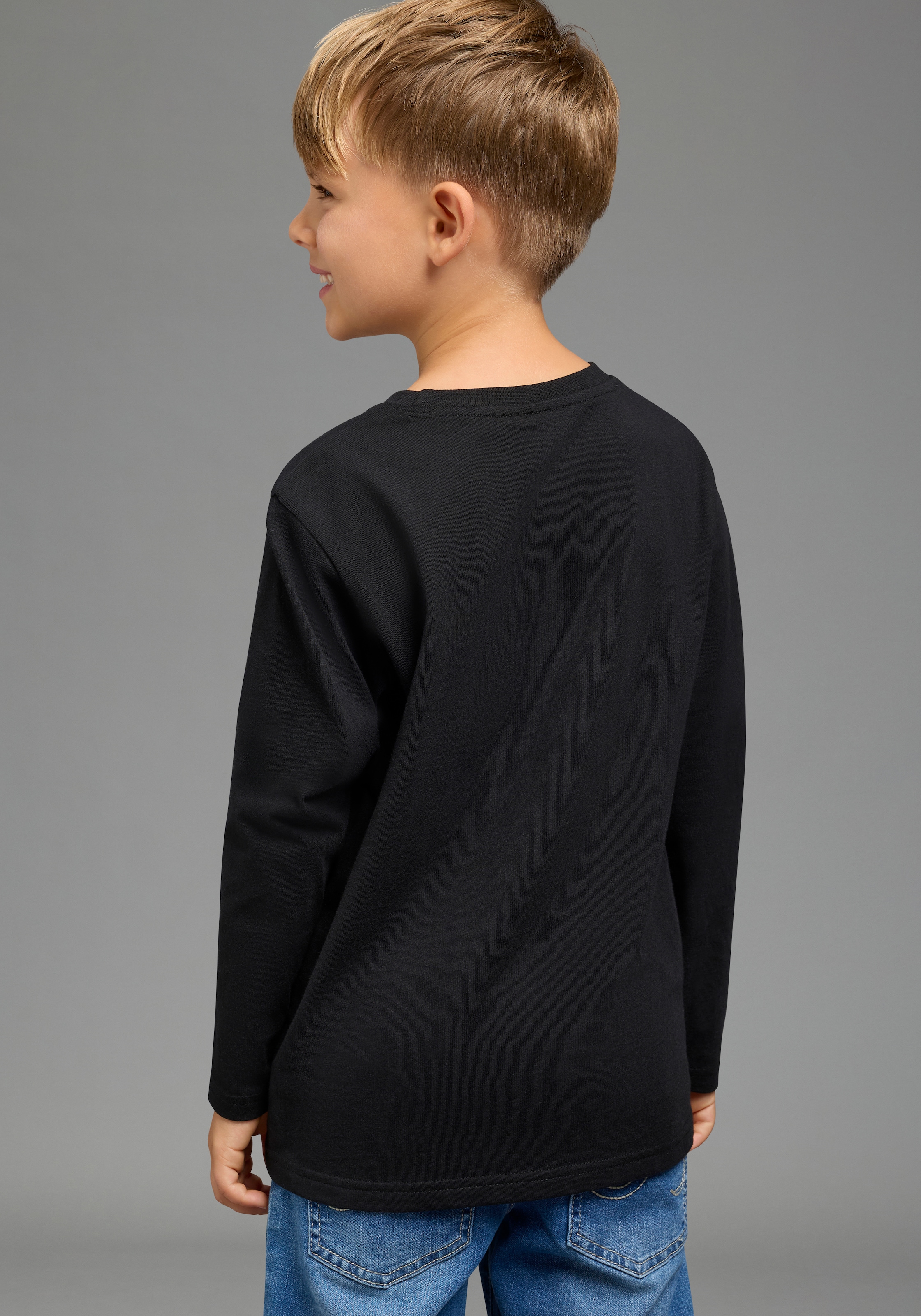 KIDSWORLD Langarmshirt »STAR WARS: MANDALORIAN Shirt, Disney« Disney-Shirt, Basic-Passform, Langarm, modischer Stil