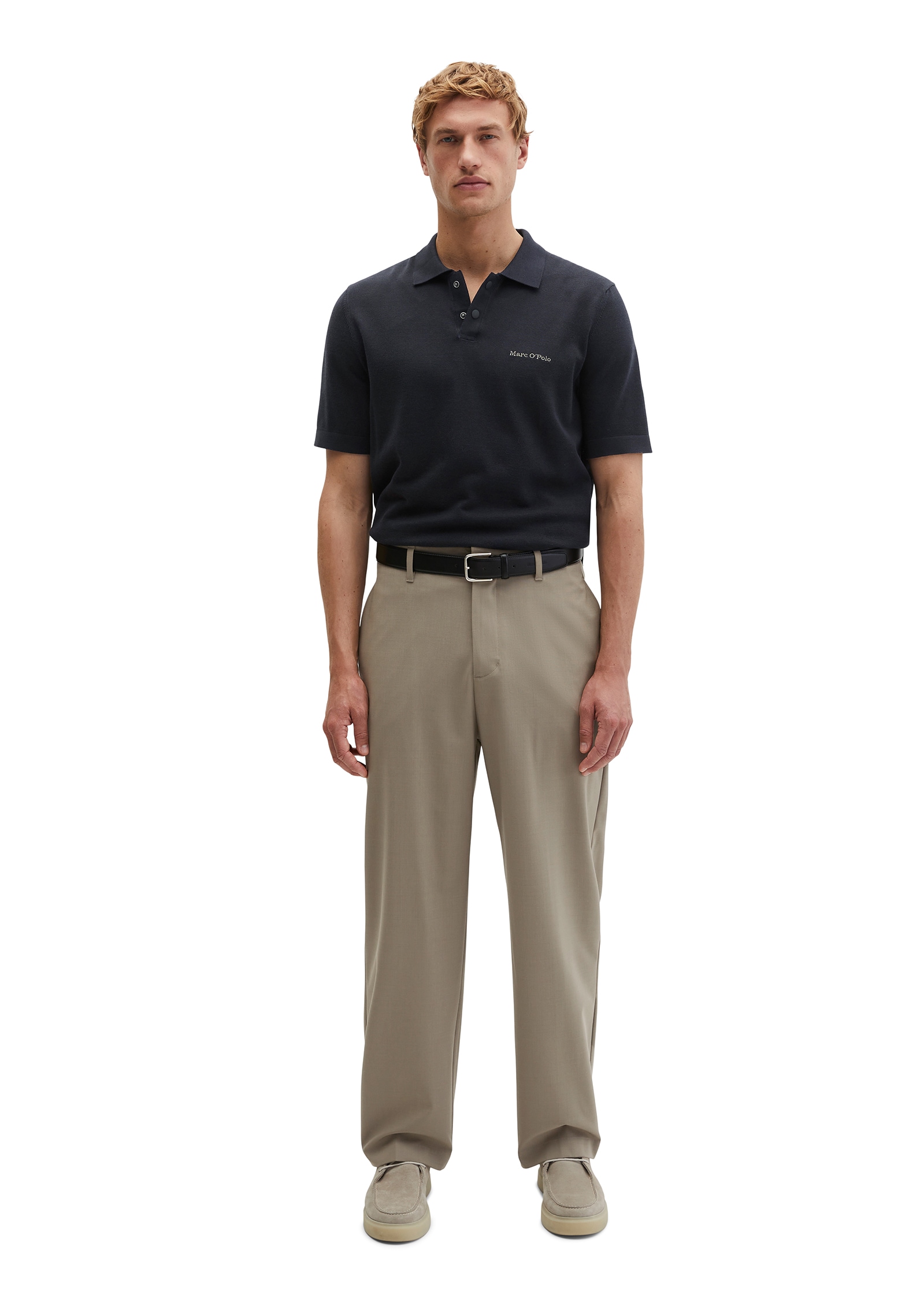 Marc O'Polo Poloshirt »DFB Travel Collection« aus reiner Bio-Baumwolle, Strick-Polo