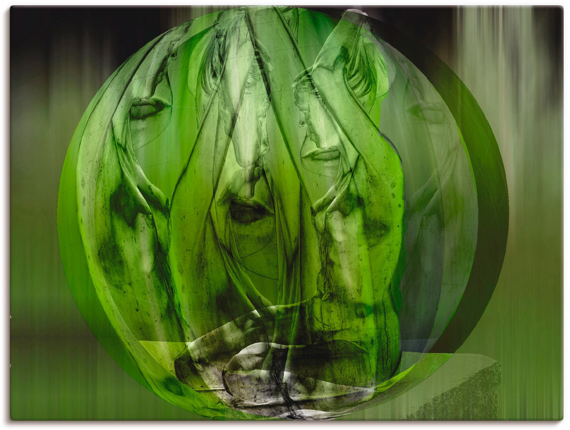 Image of Artland Wandbild »Fensterblick Amselgespräche im Frühling«, Vögel, (1 St.), in vielen Grössen & Produktarten - Alubild / Outdoorbild für den Aussenbereich, Leinwandbild, Poster, Wandaufkleber / Wandtattoo auch für Badezimmer geeignet bei Ackermann Versand