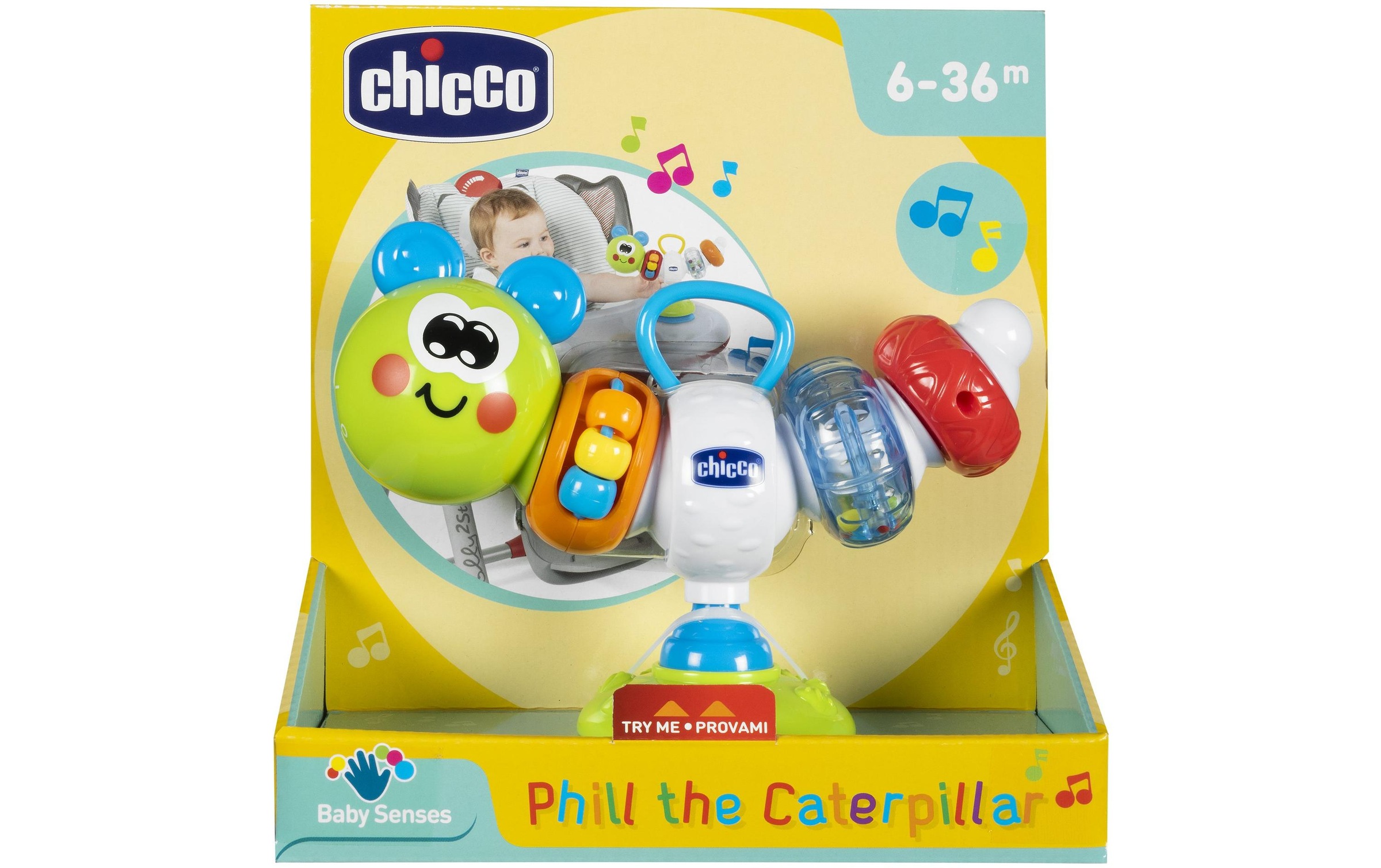 Chicco Chaise haute »Phill Die Raupe« ()