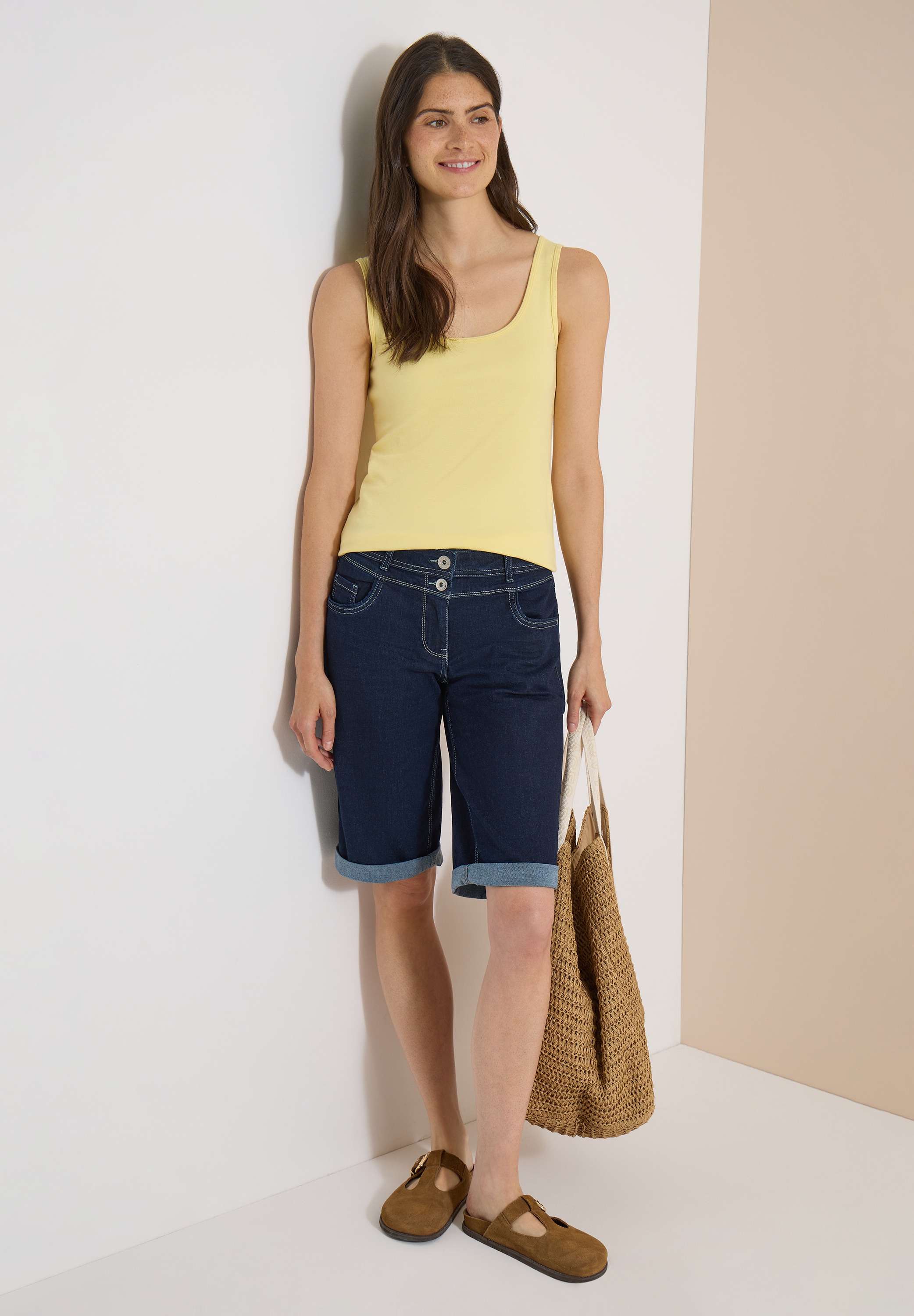 Cecil Bermudas »Style Neele«  Jeansshorts im Rinsed-Look