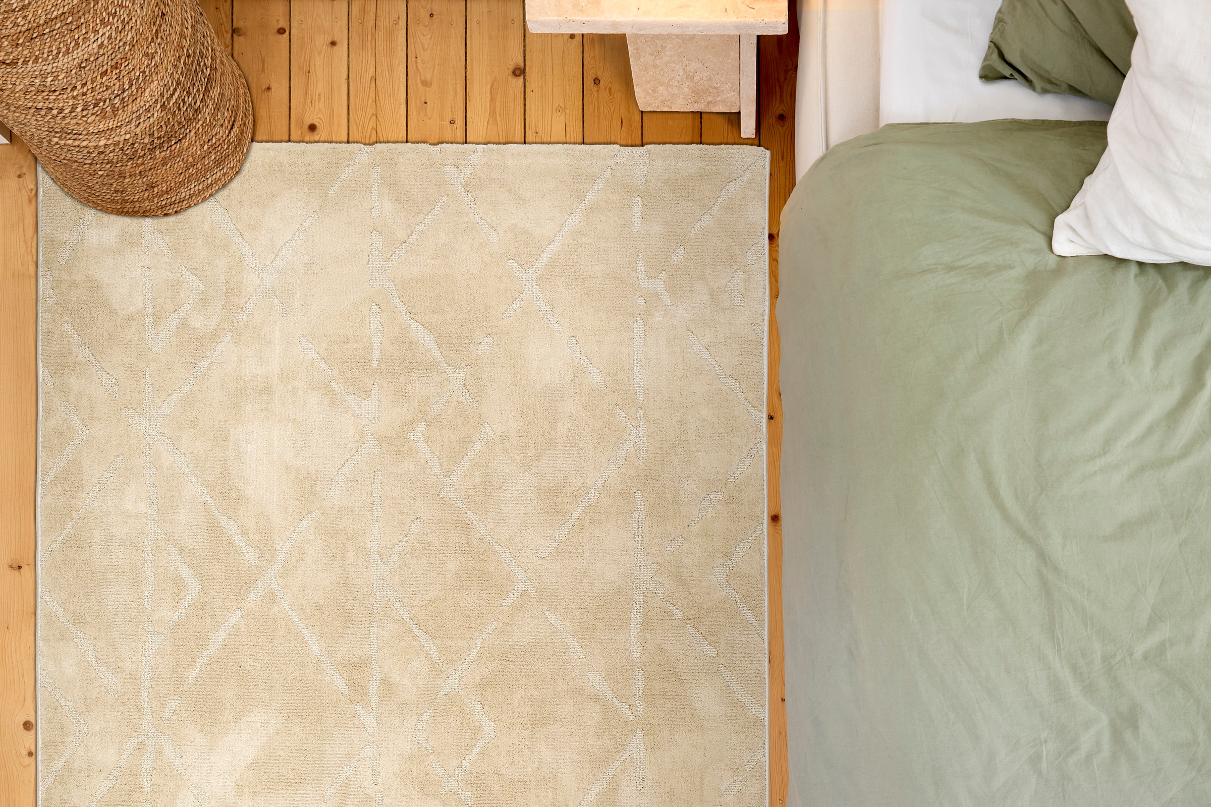 ASTRA Teppich »Lou 252«, rechteckig, 10 mm Höhe, Hoch Tief Struktur, Kurzflor, Wohnzimmer, Schlafzimmer