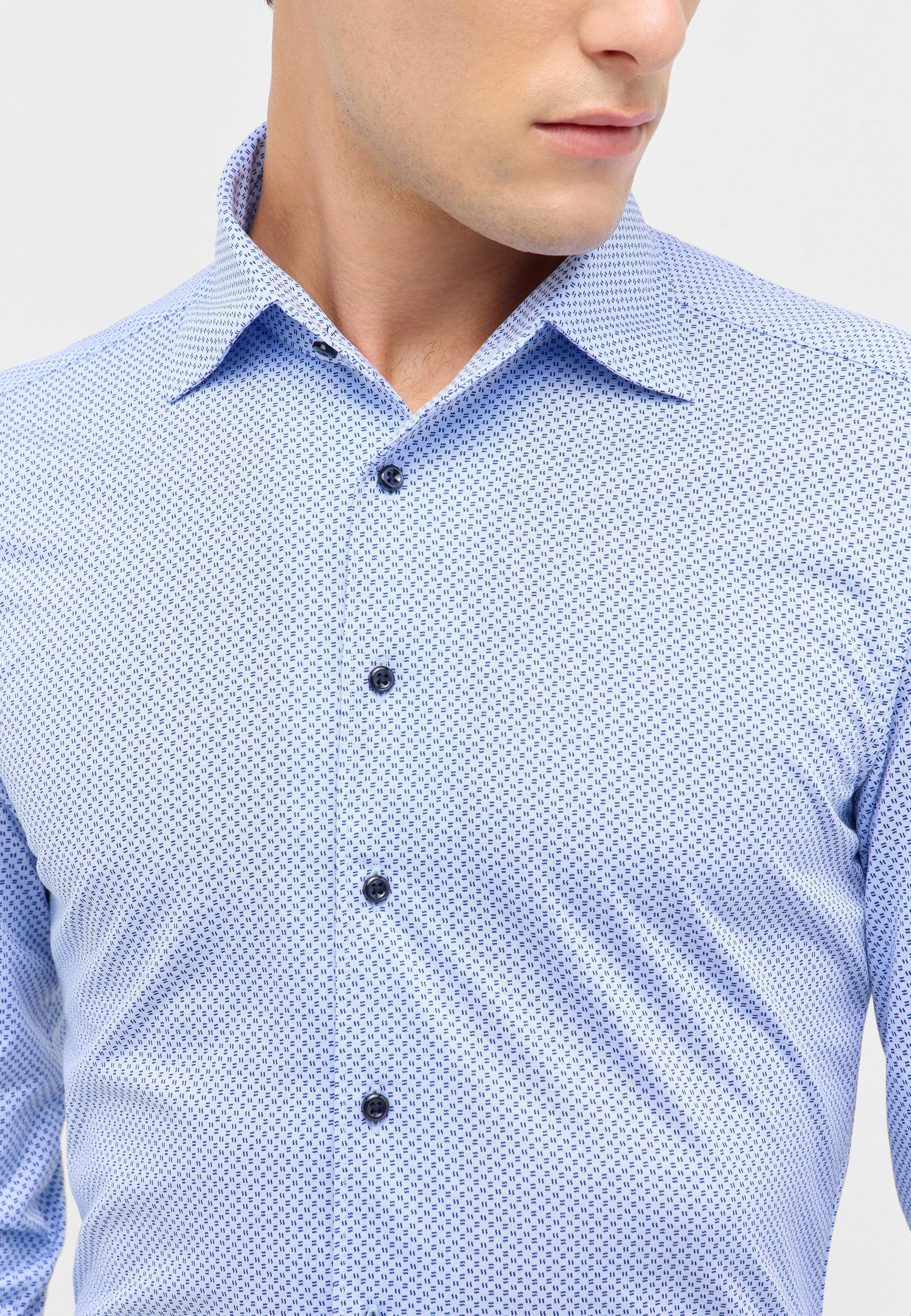 Eterna Langarmhemd »SLIM FIT« NON IRON (bügelfrei)