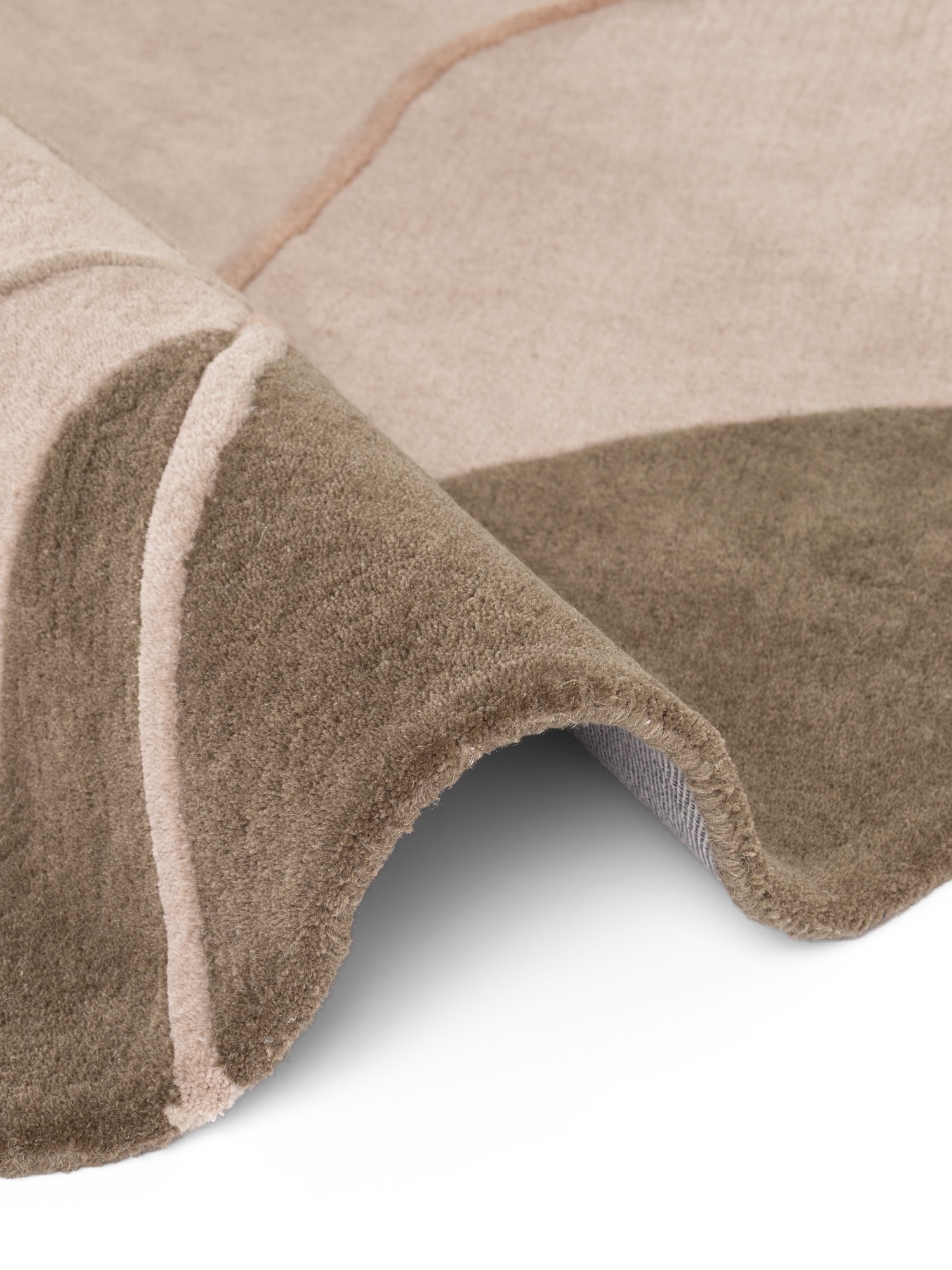 Villeroy & Boch Tapis en laine »Arteo« Rond 17 mm Höhe Laine, naturel, fait main, abstrait, poil ras, salon, chambre à coucher