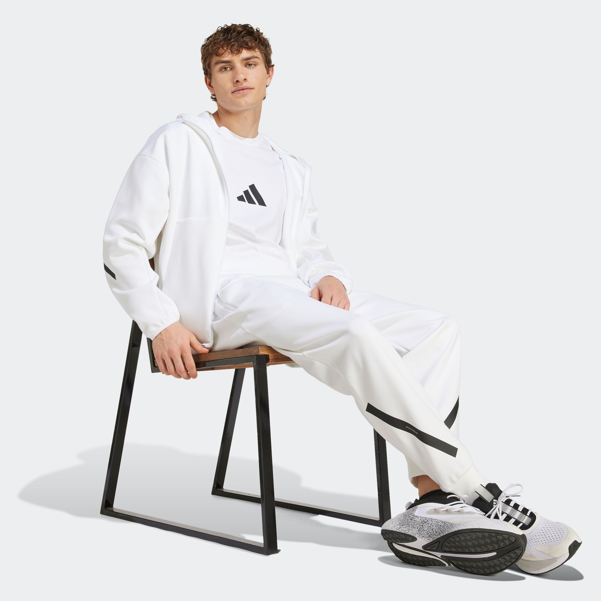 adidas Sportswear Kapuzensweatshirt »M Z.N.E. FZ«, für sportliche Aktivitäten, aus Polyester und Baumwolle
