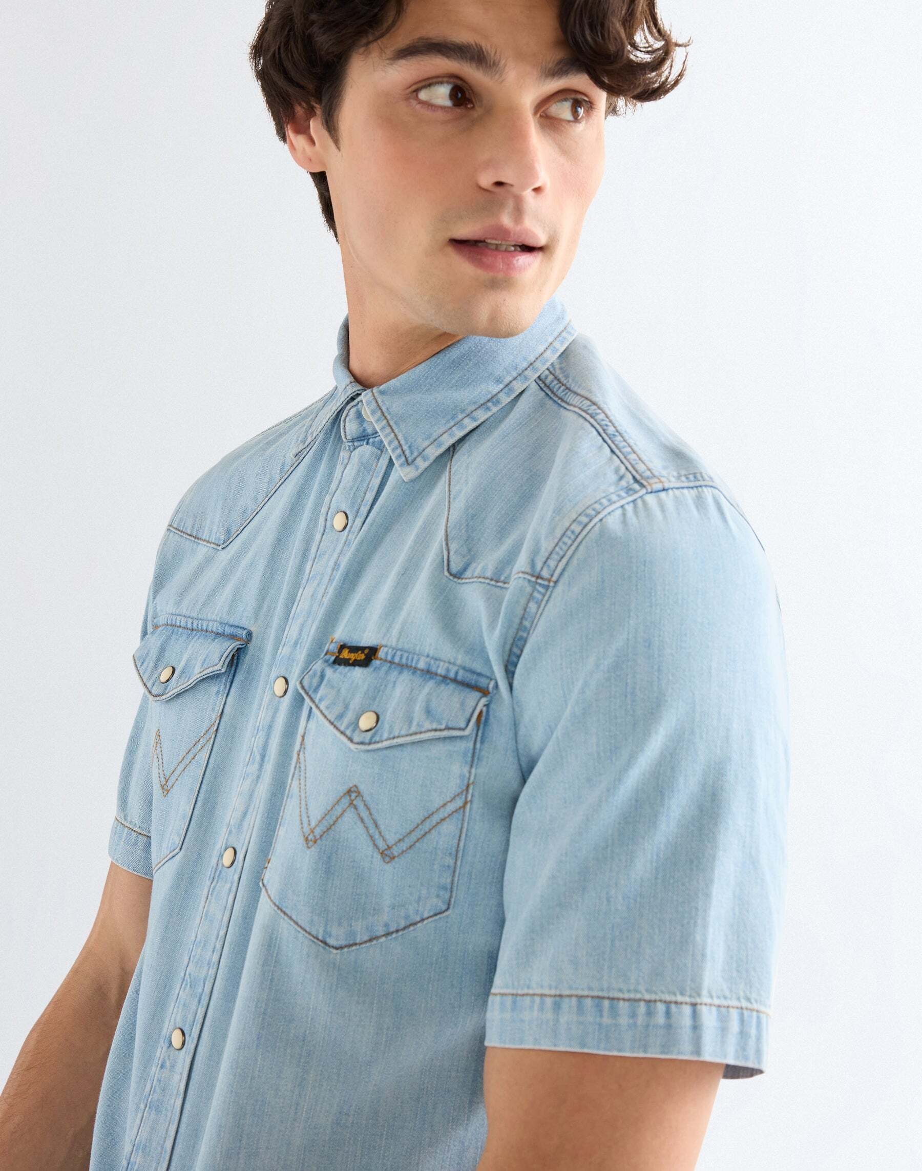 Wrangler Jeanshemd »WRANGLER Jeanshemd Shortsleeve Western«